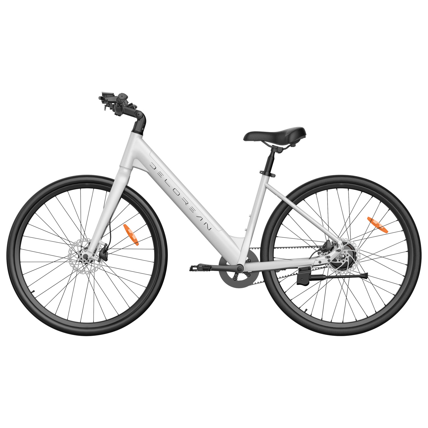Delorean DM770 Step-Through Electric City Bike - White