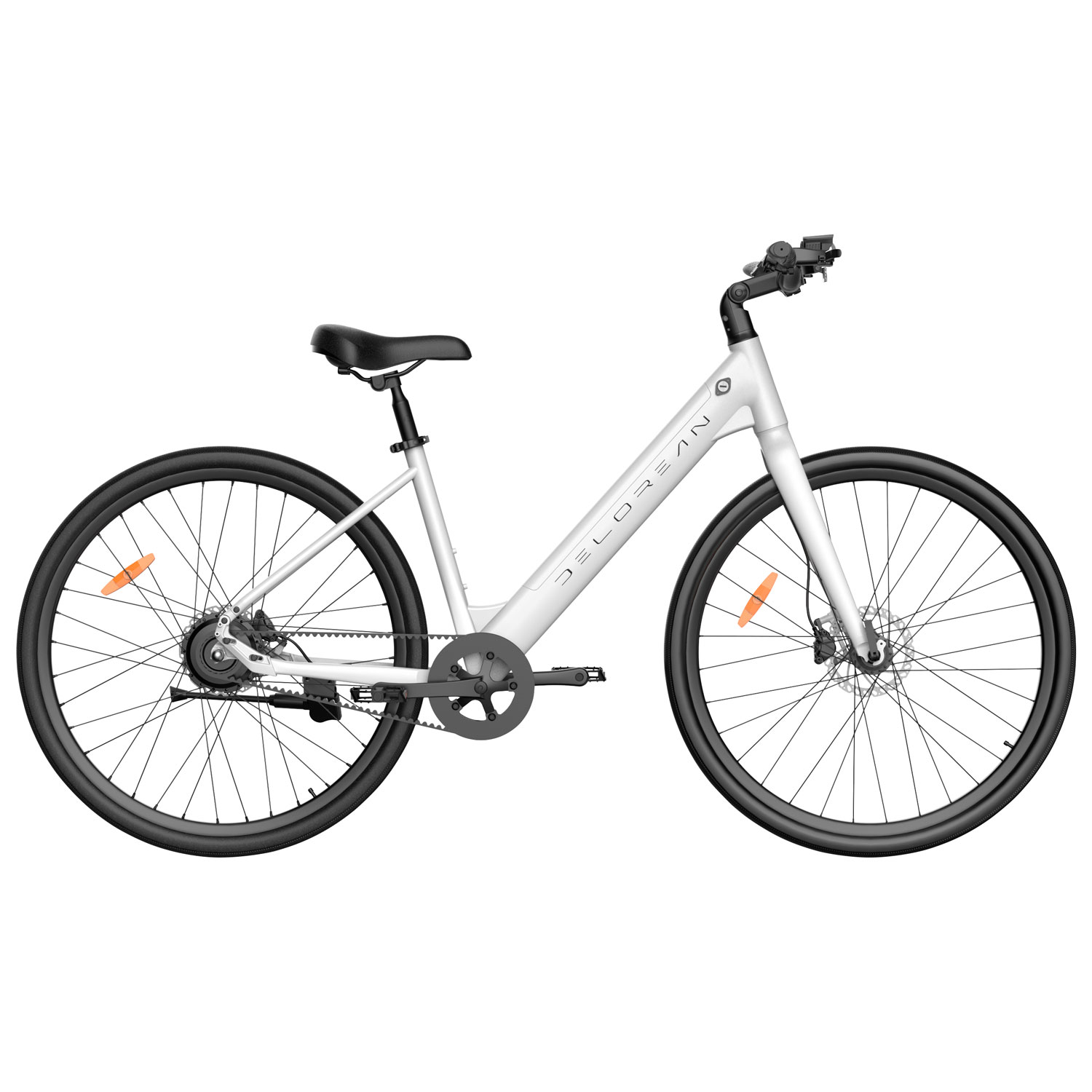 Delorean DM770 Step-Through Electric City Bike - White