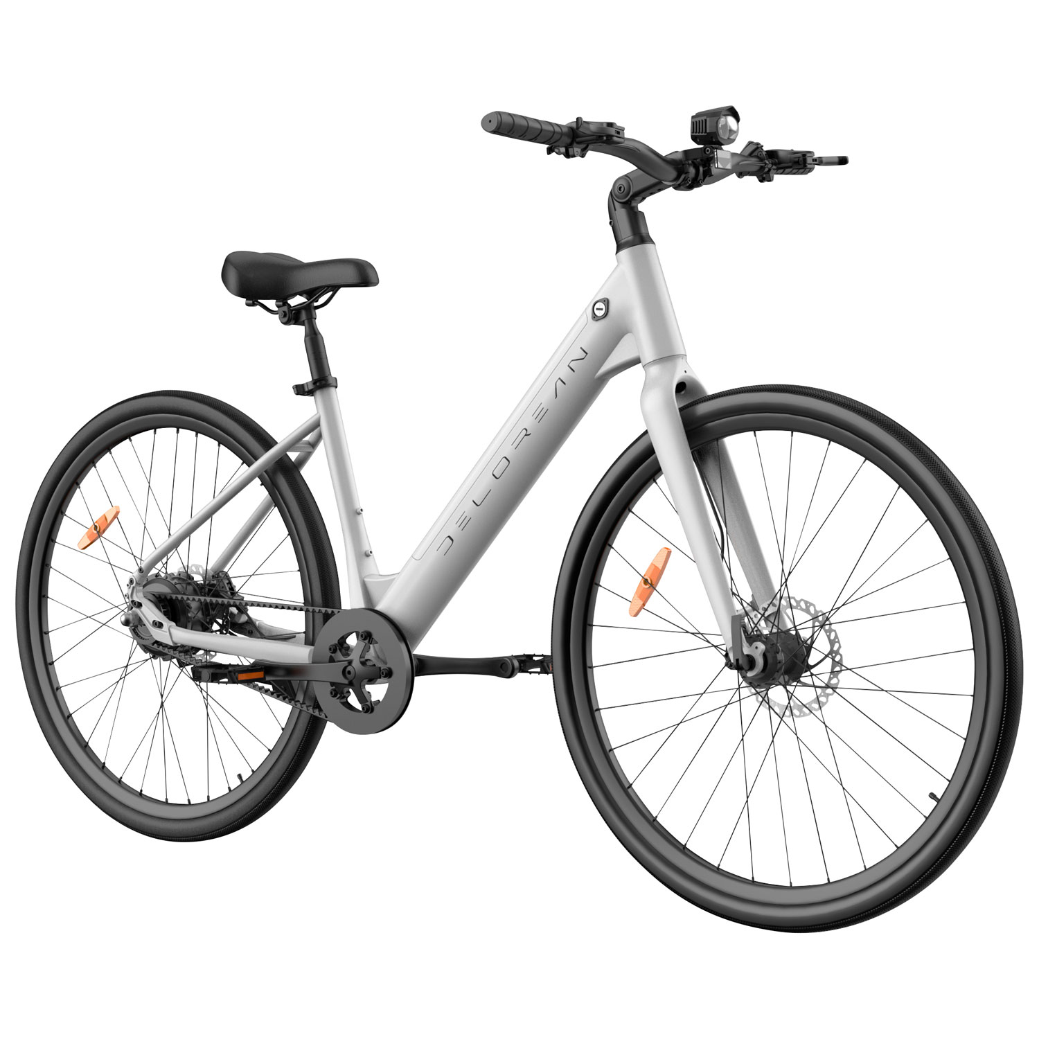 Delorean DM770 Step-Through Electric City Bike - White