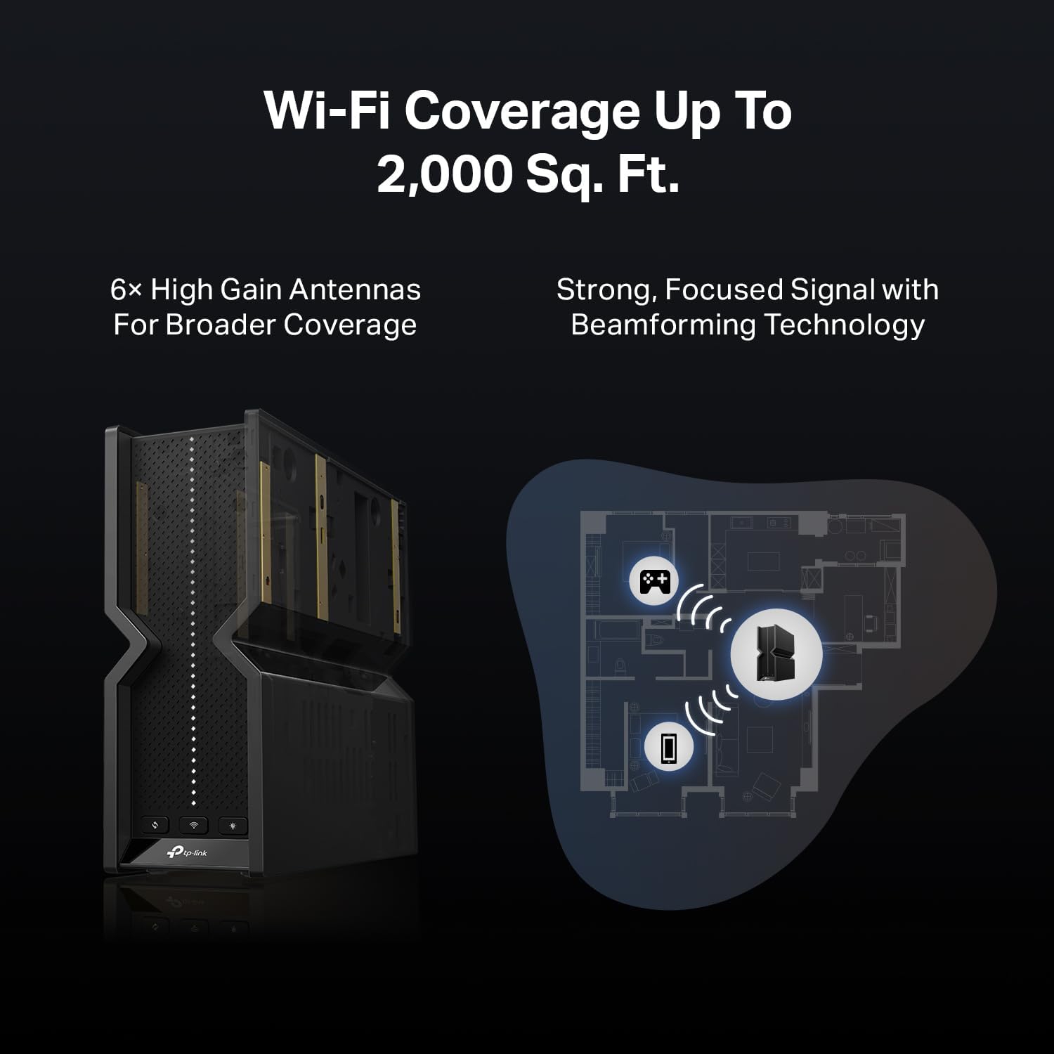 TP-Link Tri-Band BE9700 WiFi 7 Router (Archer BE550 Pro)- 1 × 10G