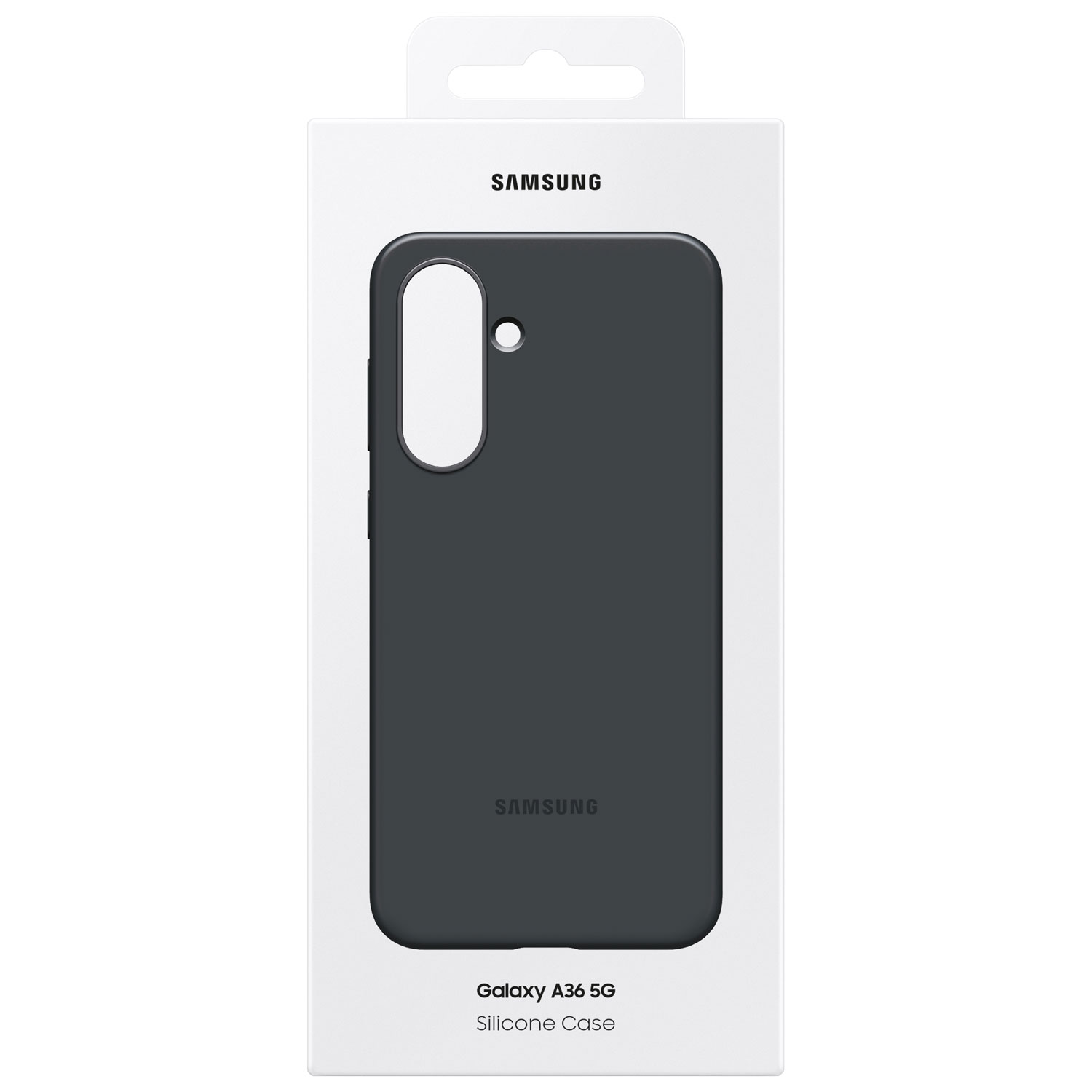 Étui souple ajusté en silicone de Samsung pour Galaxy A36 - Noir