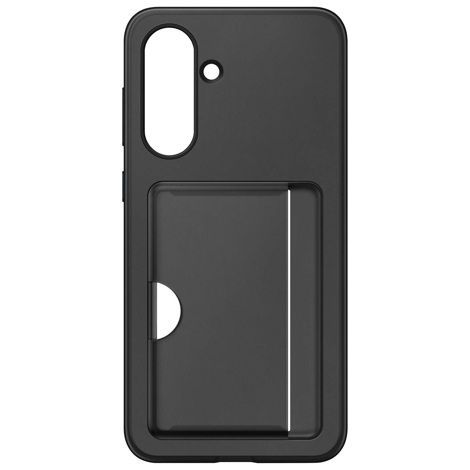 Étui rigide ajusté à fentes pour cartes de Samsung pour Galaxy A36 - Noir