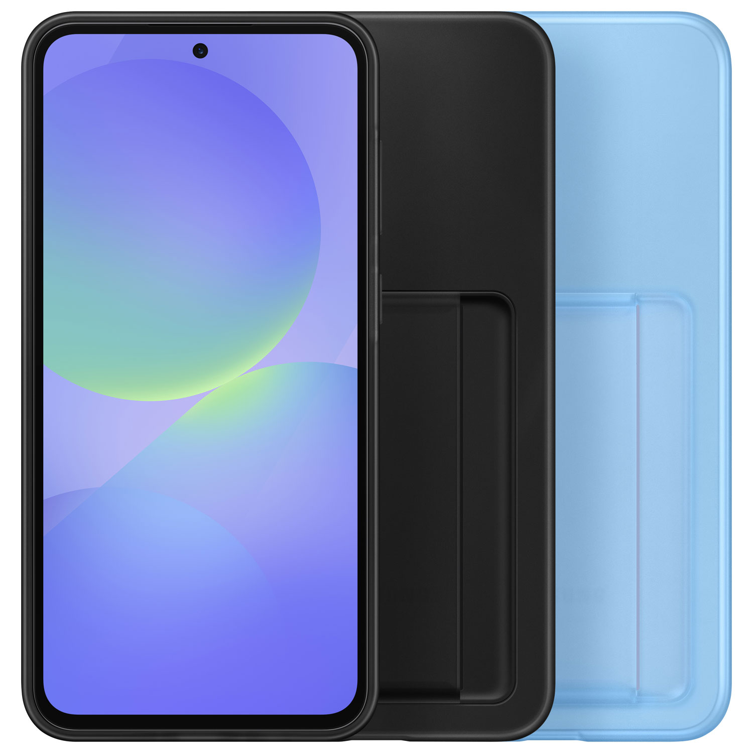 Étui rigide ajusté à fentes pour cartes de Samsung pour Galaxy A36 - Noir