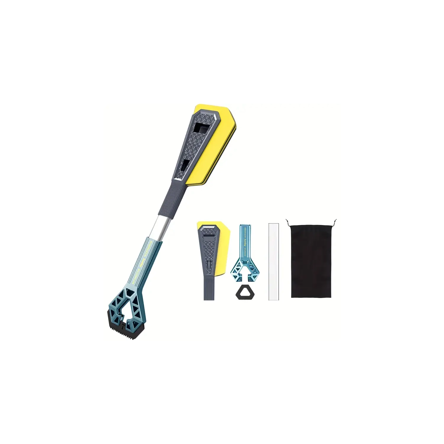 3-in-1 Handheld Vacuum, Car Cleaner & Electric Scrubber – Powerful Suction, Snow Brush, Ice Scraper, & Bathroom Scrub