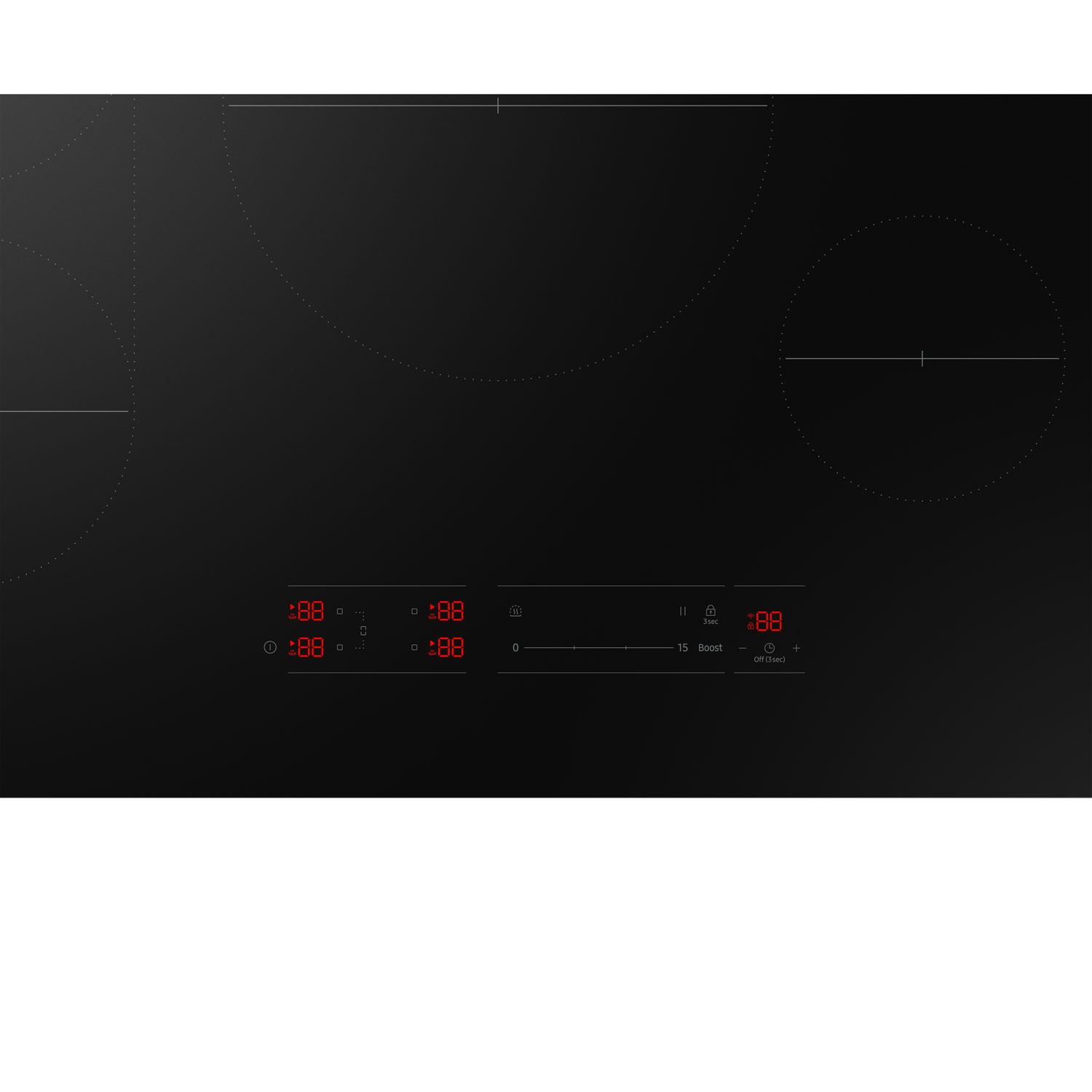 Surface de cuisson à induction de 30 po à 4 éléments de Samsung - Noir