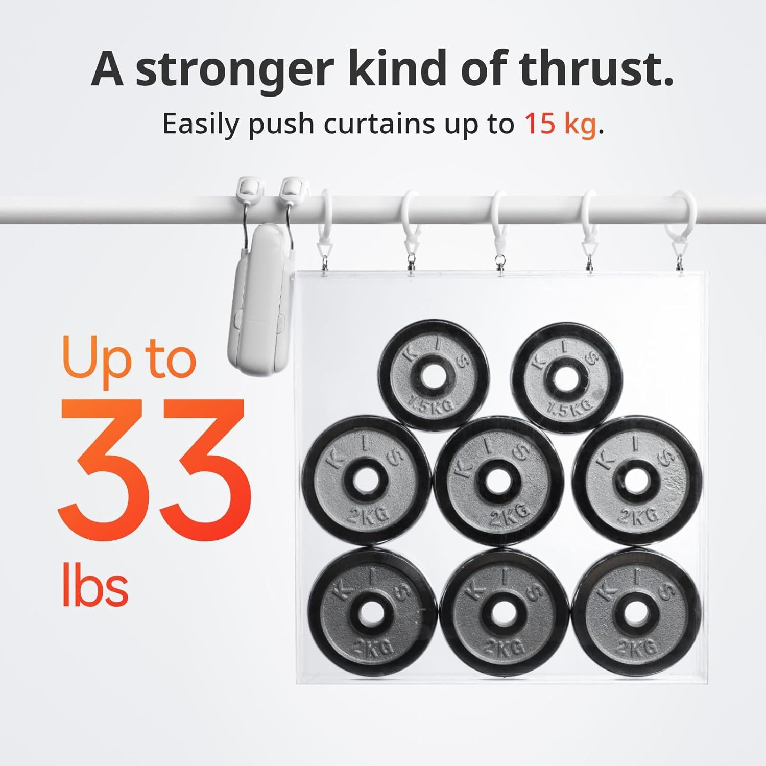 SwitchBot Curtain | Smart Electric Motor - Automate Timer Control, Add SwitchBot Hub Mini to Make it Compatible with Alexa, Google Home, IFTTT, White