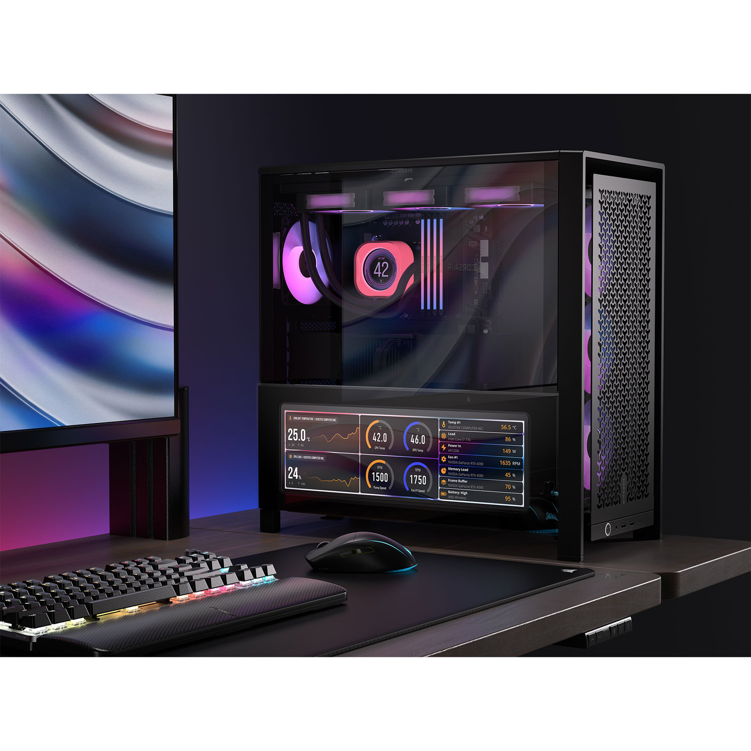 Corsair 14.5" 60Hz Touchscreen LCD Monitor - Black