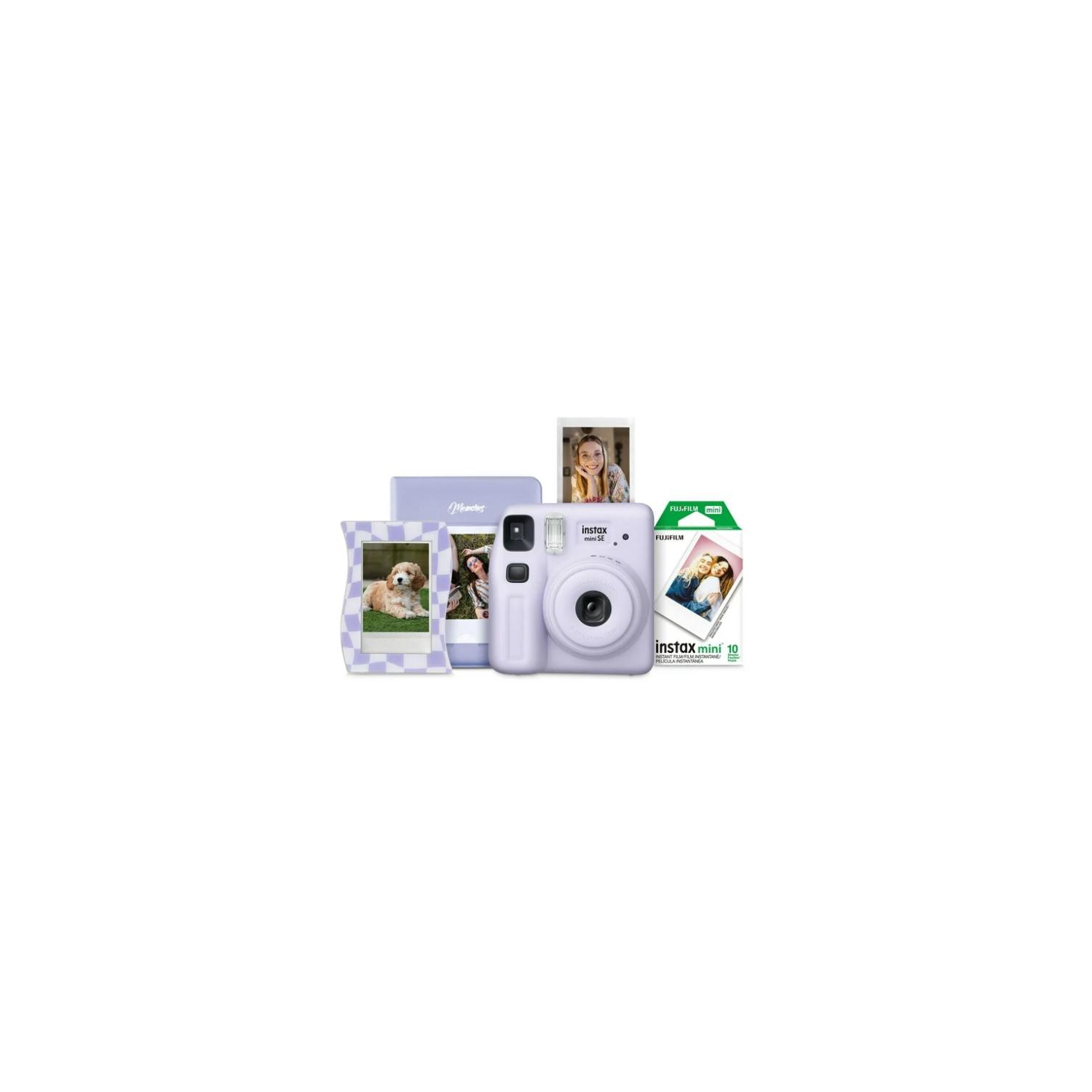 Fujfilm INSTAX MINI SE Instax Camera Bundle - Purple