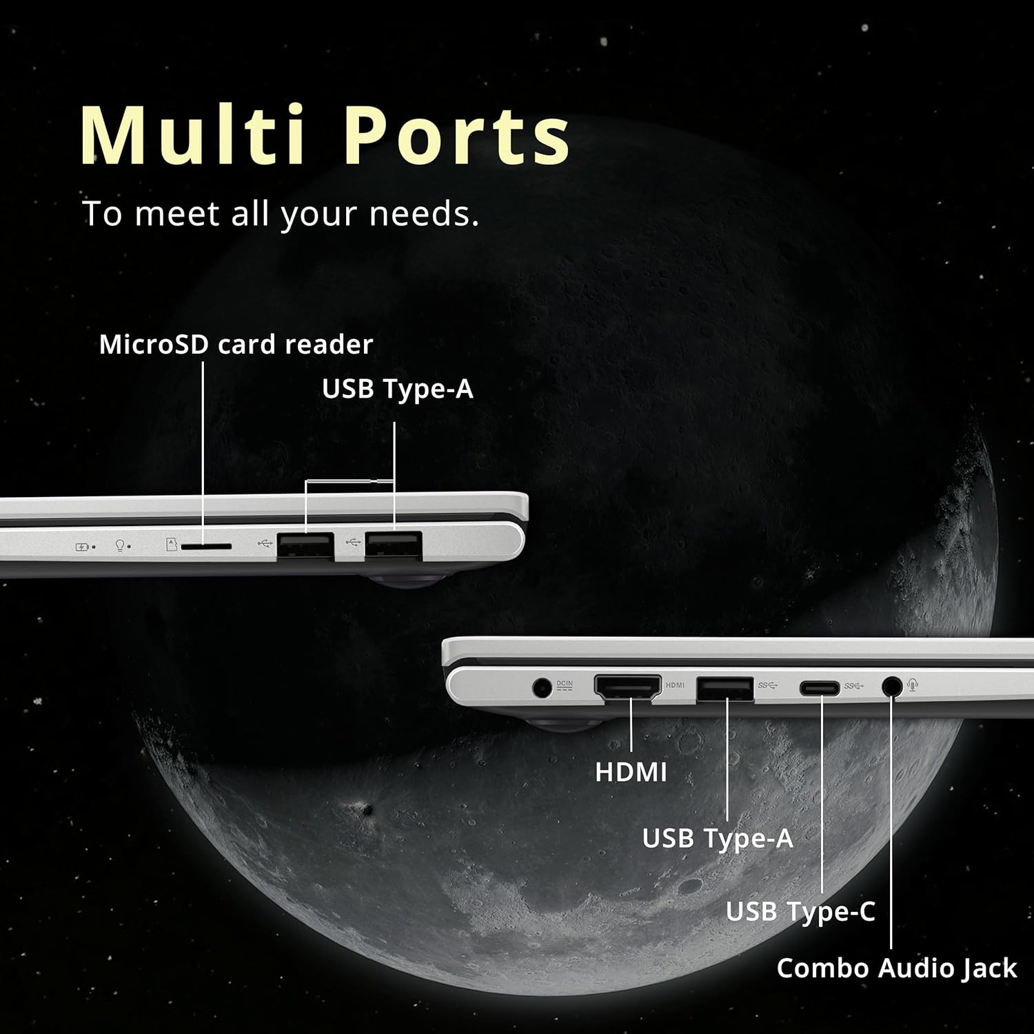 ASUS Vivobook 14" FHD Laptop, Intel i3-1005G1,672GB Storage,4GB RAM, Chiclet Keyboard, Intel HD Graphics 610, Windows 11 Pro, White