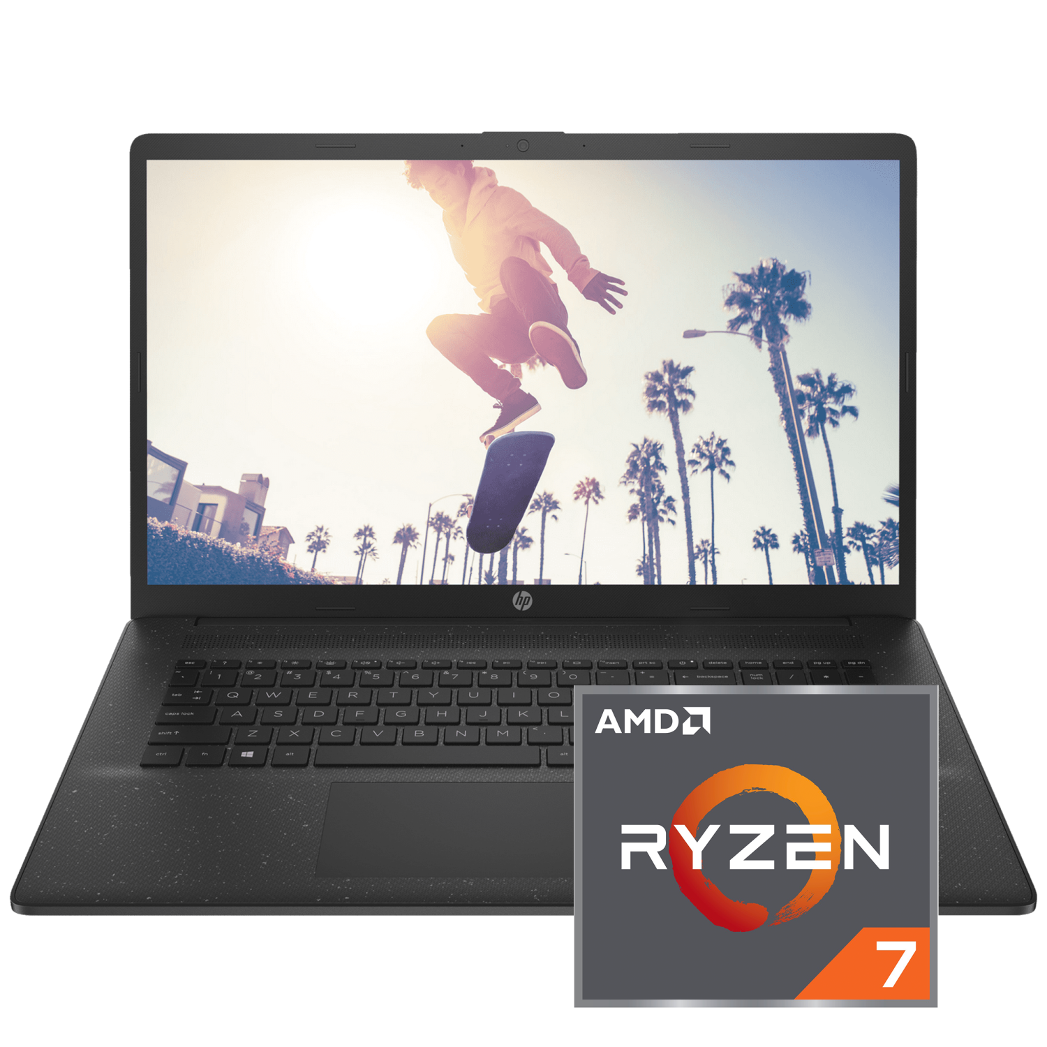HP 17.3" FHD IPS Anti-Glare Laptop - Black (AMD Ryzen 7 7730U/2TB SSD/64GB RAM/Windows 11 Pro)