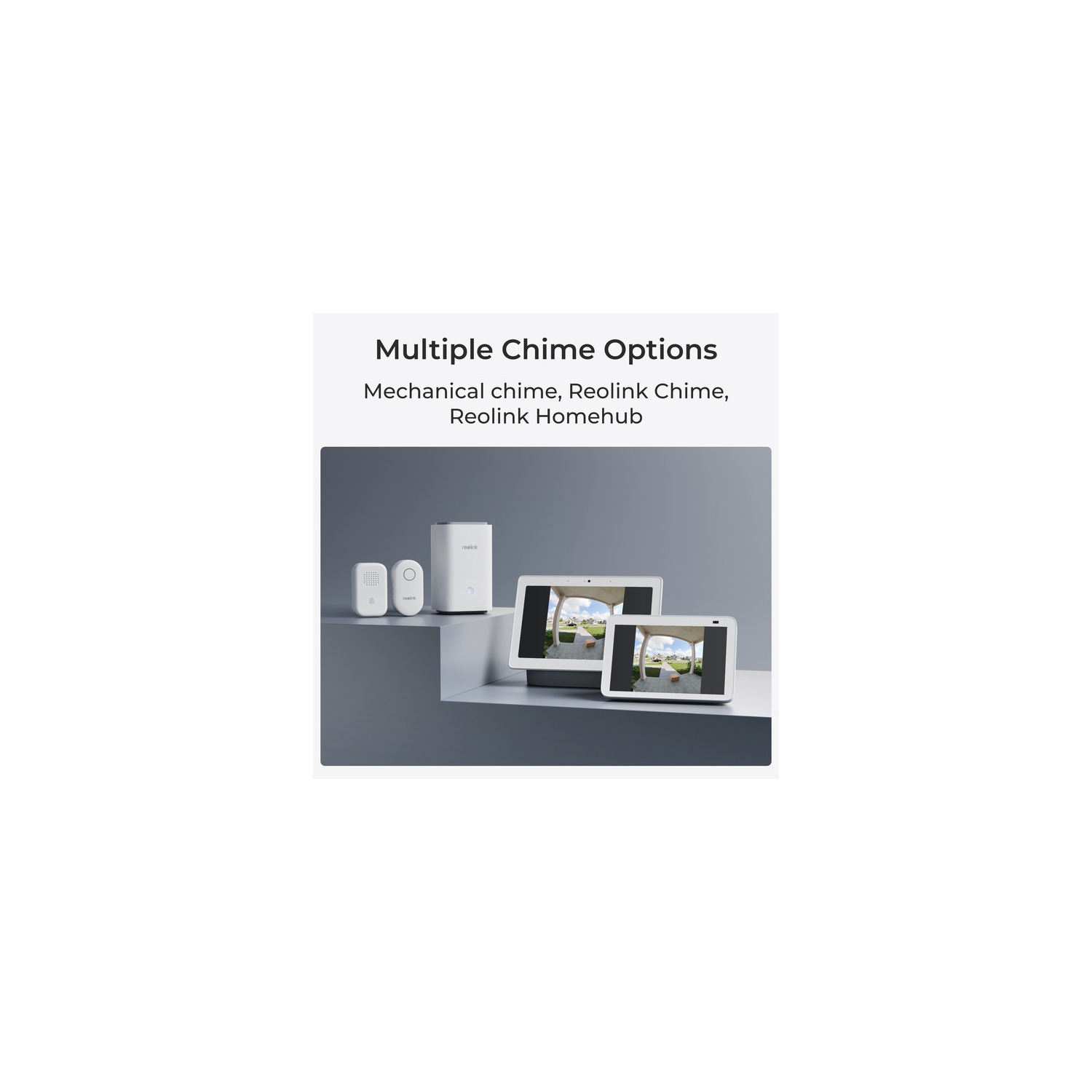 Reolink Wireless 2K Battery Video Doorbell Camera, 2.4/5 GHz WiFi, Person/Vehicle/Package Detection