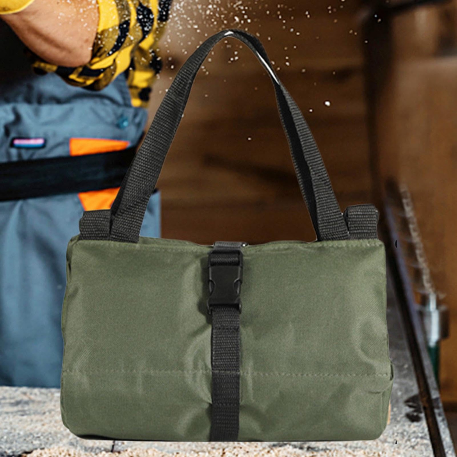 Roll-Up Tool Bag, Portable Tool Bag, 5 Pocket Tool Roll, Tool Organizer, Water Resistant Tool Bag, Mechanical Tool Bag