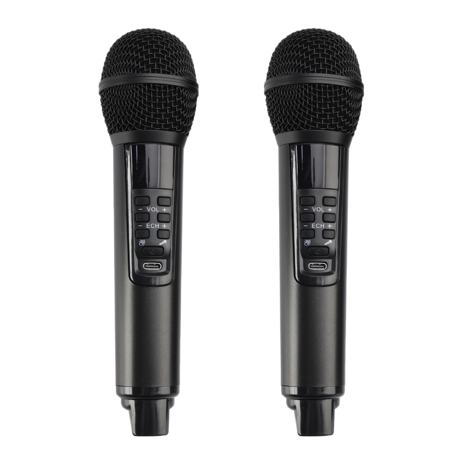 Haut-parleur Bluetooth sans fil Deux microphones Karaoke Tout-en-un portatif extérieur