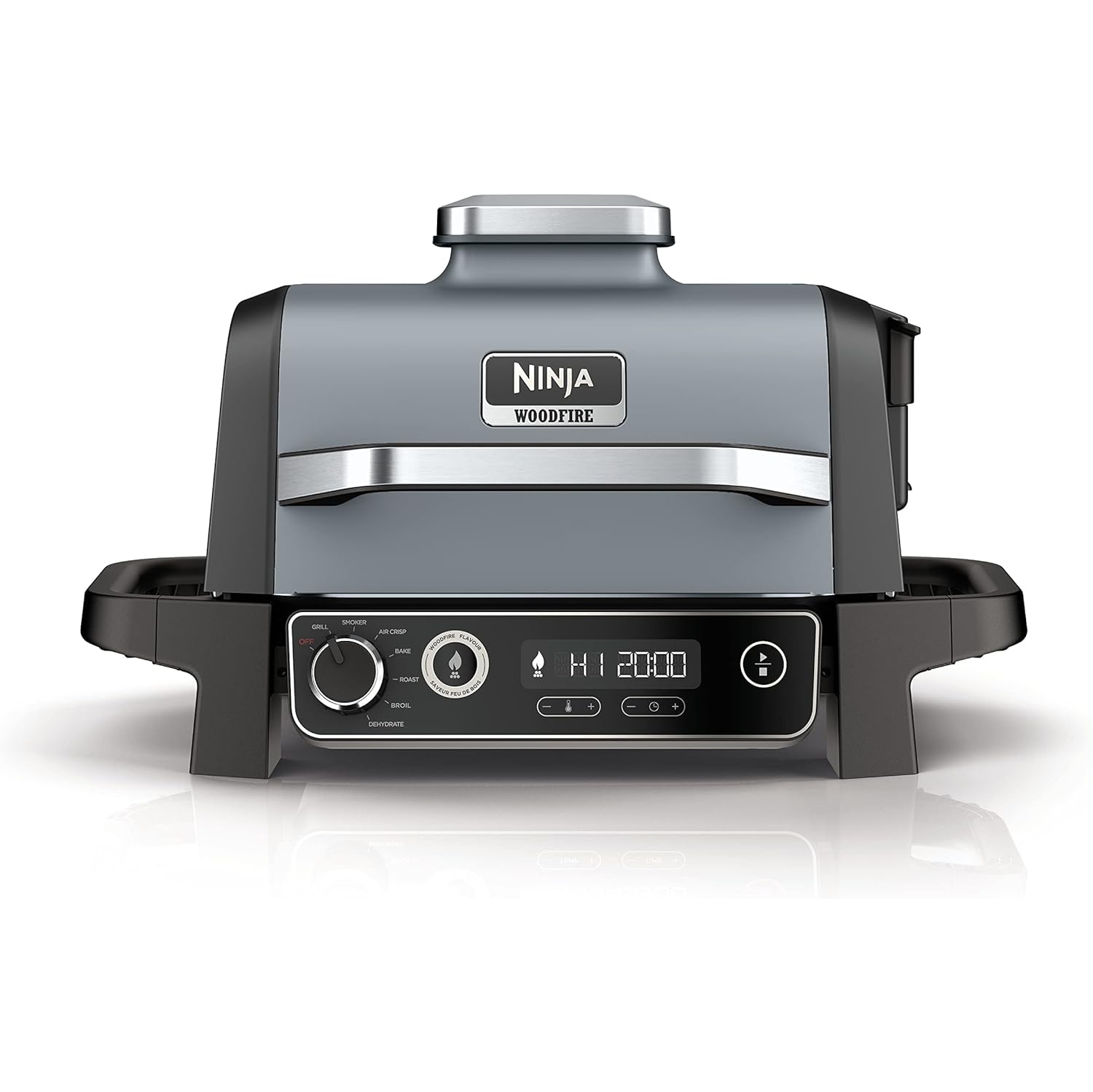 Ninja Woodfire 7-in-1 Outdoor Grill, Master Grill, BBQ Smoker, & Outdoor Air Fryer with Woodfire Technology, Ninja Woodfire Pellets, and Premium