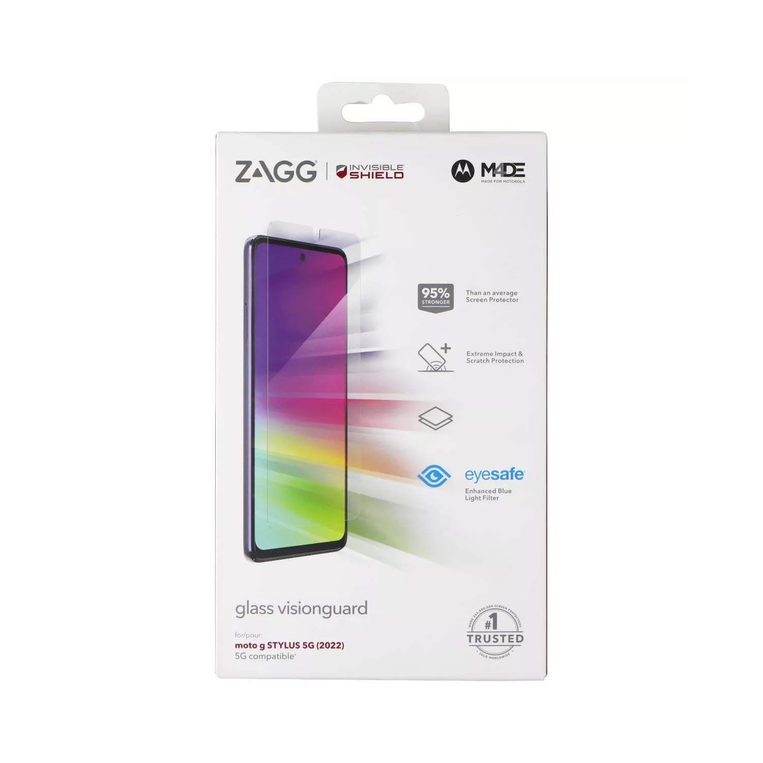 Protecteur d'écran en verre InvisibleShield DE ZAGG - Moto g Stylus 5G