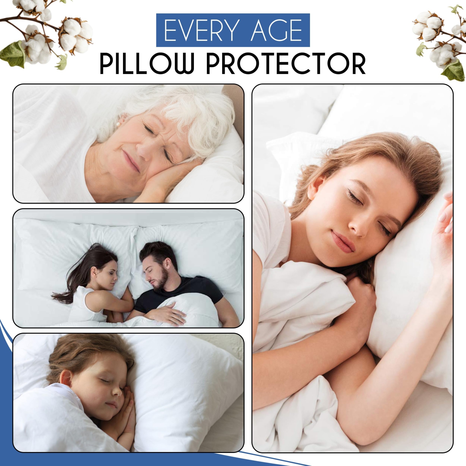 Canadian Linen Cotton Pillow Protector Full Zipper Encasement 20"x26" Standard 2 pack Soft Breathable Natural Cooling Fabric Bed Bug Proof Pillow