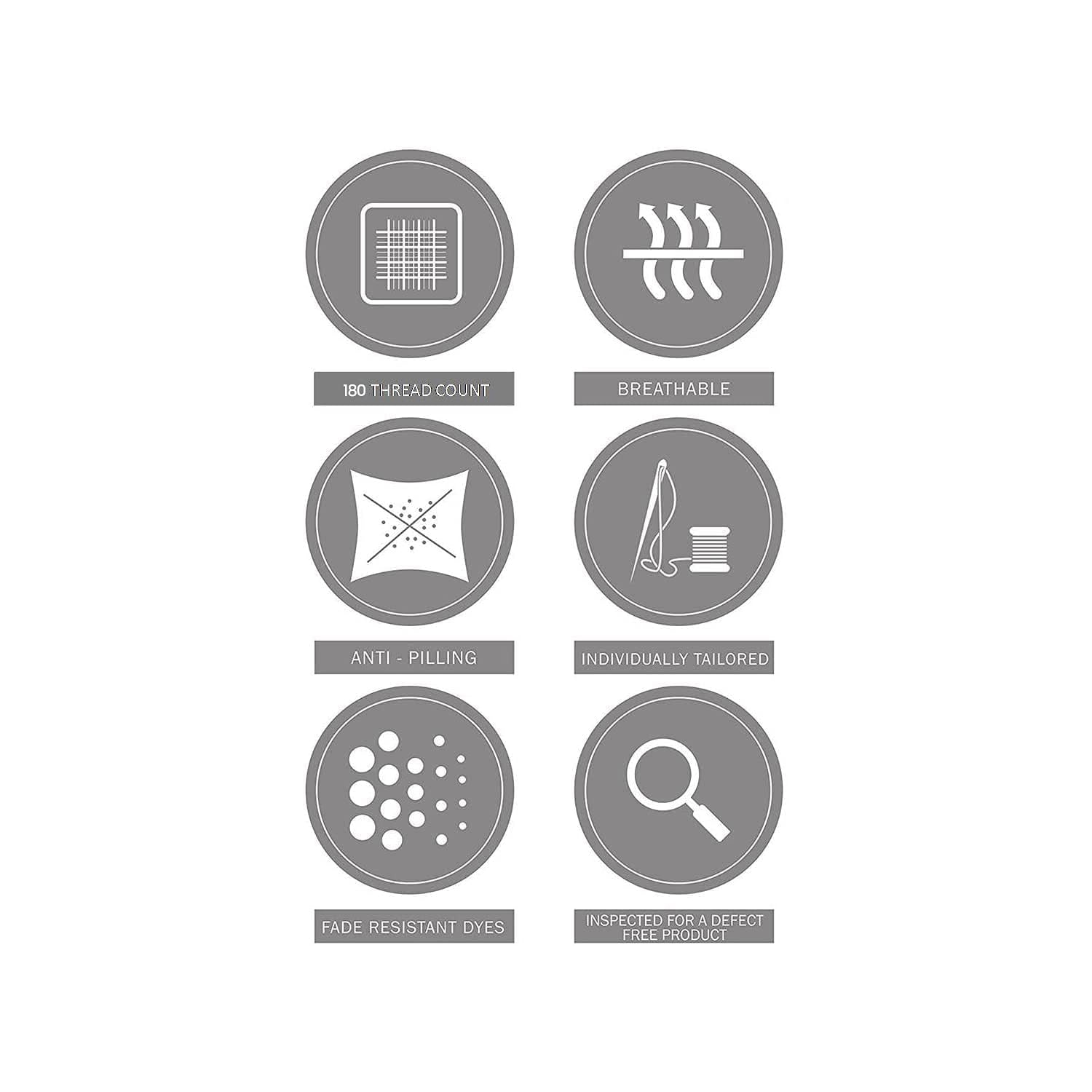 Canadian Linen Cotton Pillow Protector Full Zipper Encasement 20"x26" Standard 2 pack Soft Breathable Natural Cooling Fabric Bed Bug Proof Pillow