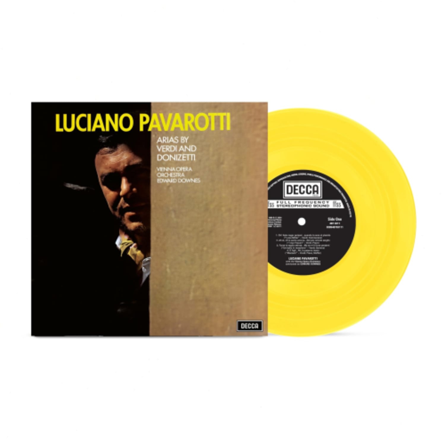 Luciano Pavarotti - Arias by Verdi and Donizetti - Limited Edition Yellow Vinyl - [Vinyl]