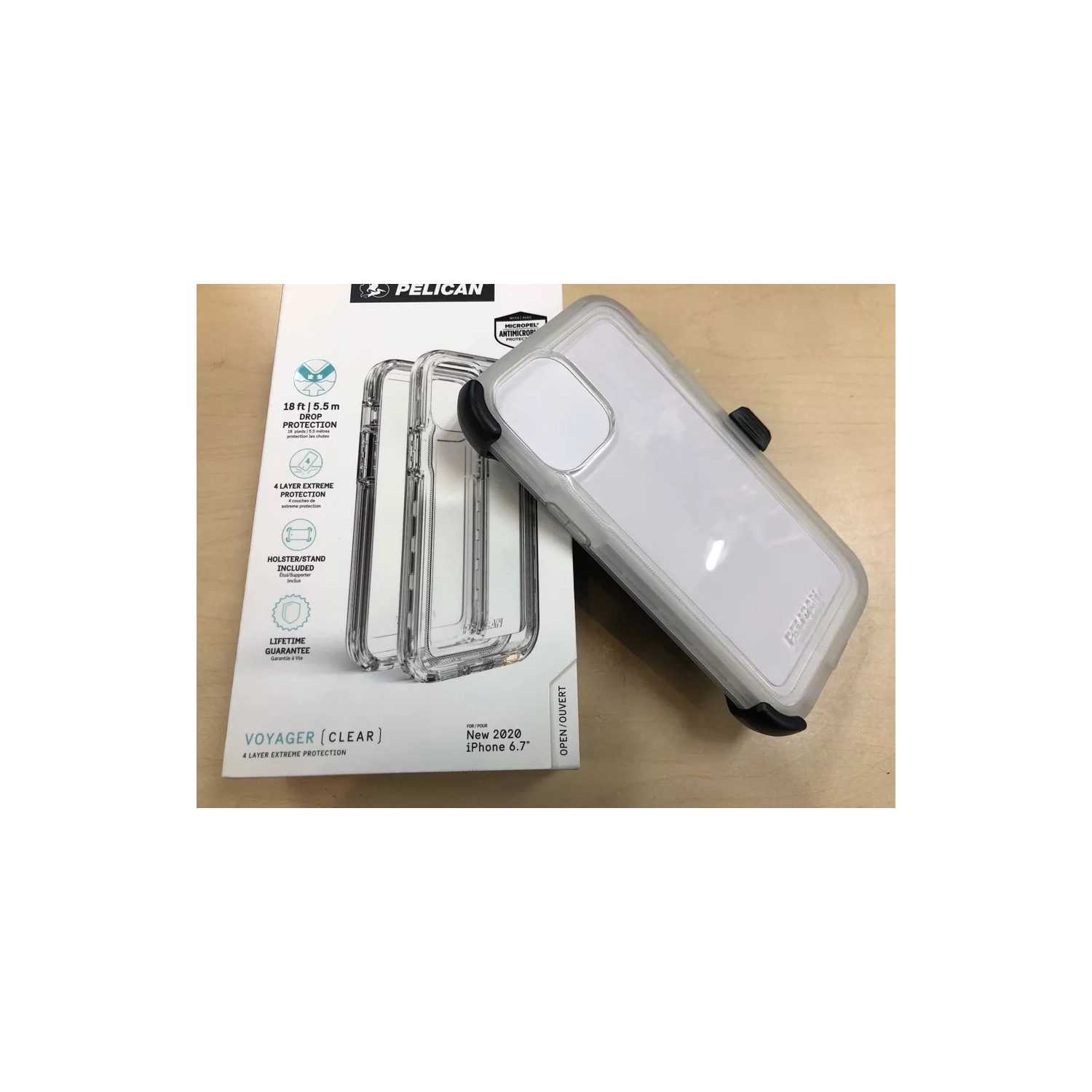 Pelican Voyager Clear Case + Holster - iPhone 12 Pro Max