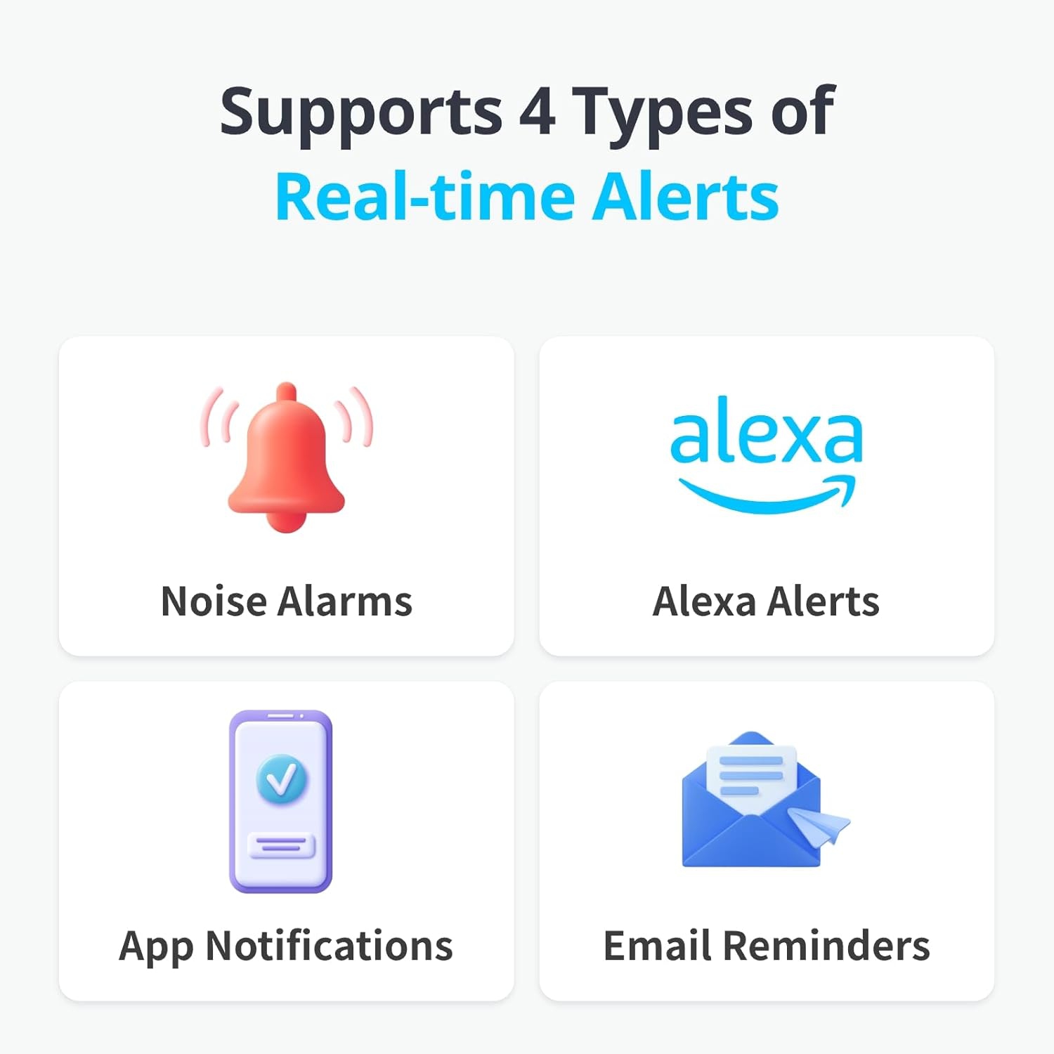 Détecteur/capteur de fuite d'eau Wi-Fi de SwitchBot | Détecteur de fuite sans fil avec câble de détection 1&nbsp;m, aucun concentrateur requis