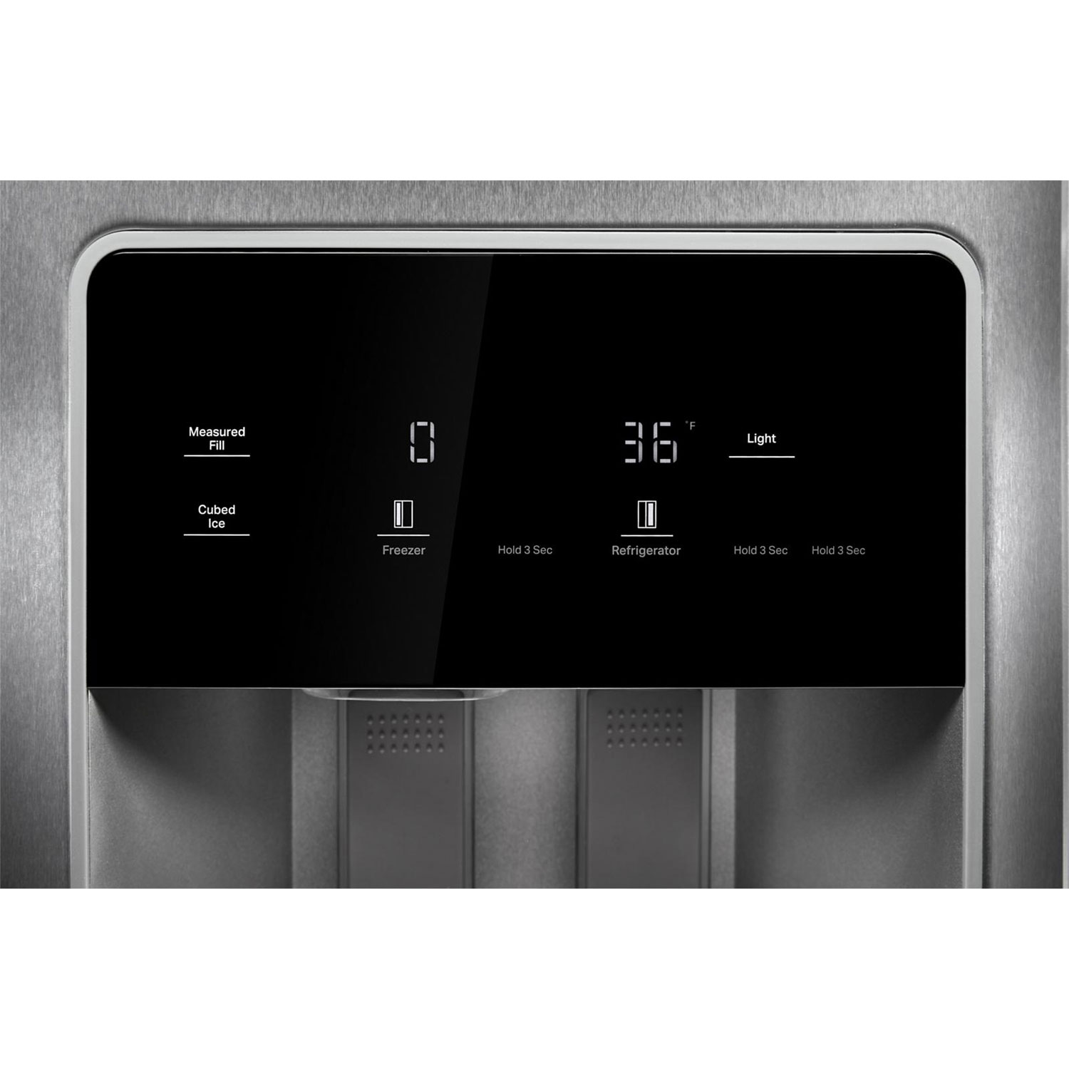 Whirlpool 36" 20.9 Cu Ft Side-By-Side Refrigerator w/ Water & Ice Dispenser - Fingerprint Resistant Stainless