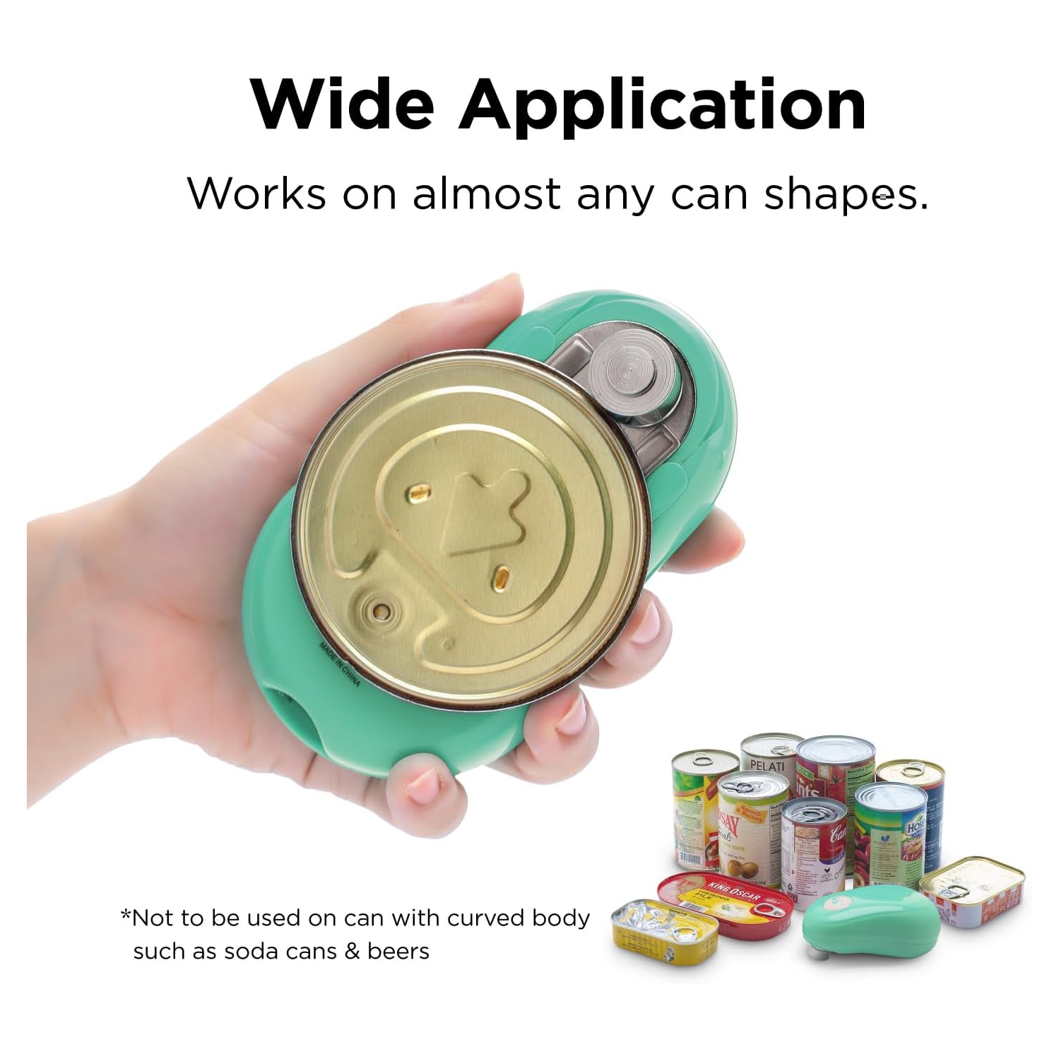 One Touch Electric Can Opener with Auto Shut-Off: Open Cans with Only One Push of A Button - Ergonomic, Smooth Edge, Food-Safe, Prime for Seniors