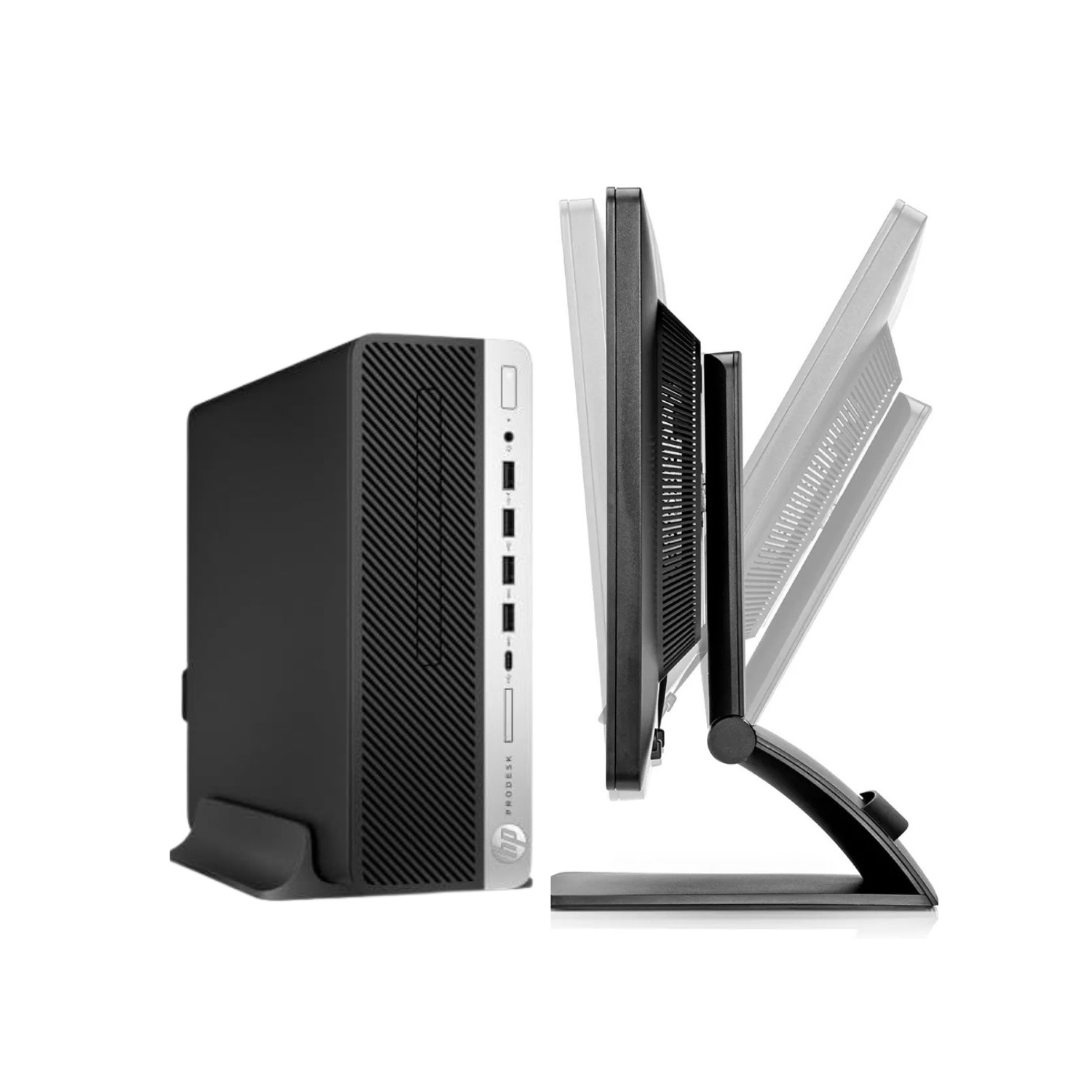 HP ProDesk 600 G4 + HP EliteDisplay 23” LED Monitor Business Desktop PC – Intel Core i5 8th Gen, Up to 4.10GHz, 16GB RAM, 2TB SSD, WiFi, Windows 11