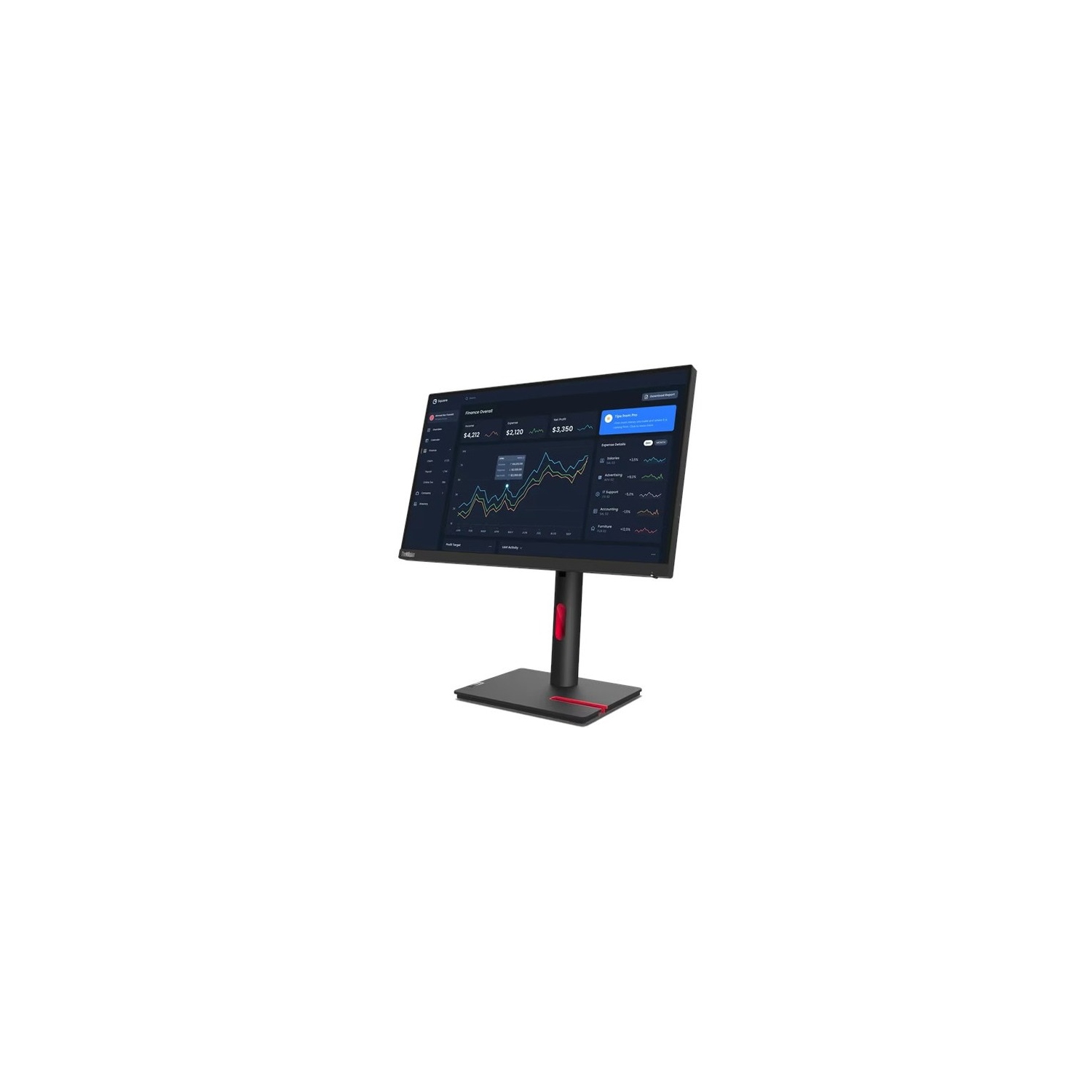 Lenovo ThinkVision 22" FHD 60Hz 4ms IPS LED Monitor - Raven Black