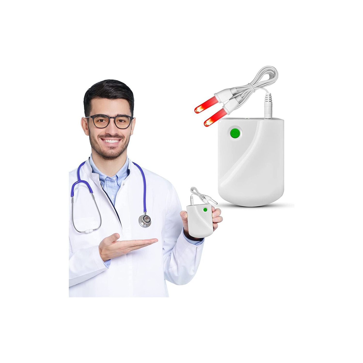 Red Light Nasal Therapy Device Portable Painless Rhinitis Machine Nasal Mucosa Repair Itching Device Relieves Sinus Pain