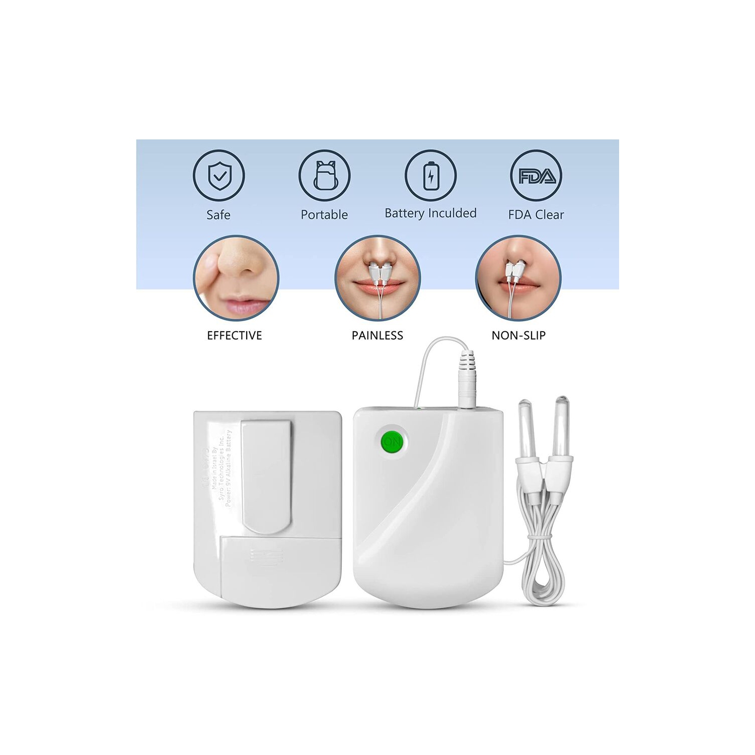 Red Light Nasal Therapy Device Portable Painless Rhinitis Machine Nasal Mucosa Repair Itching Device Relieves Sinus Pain