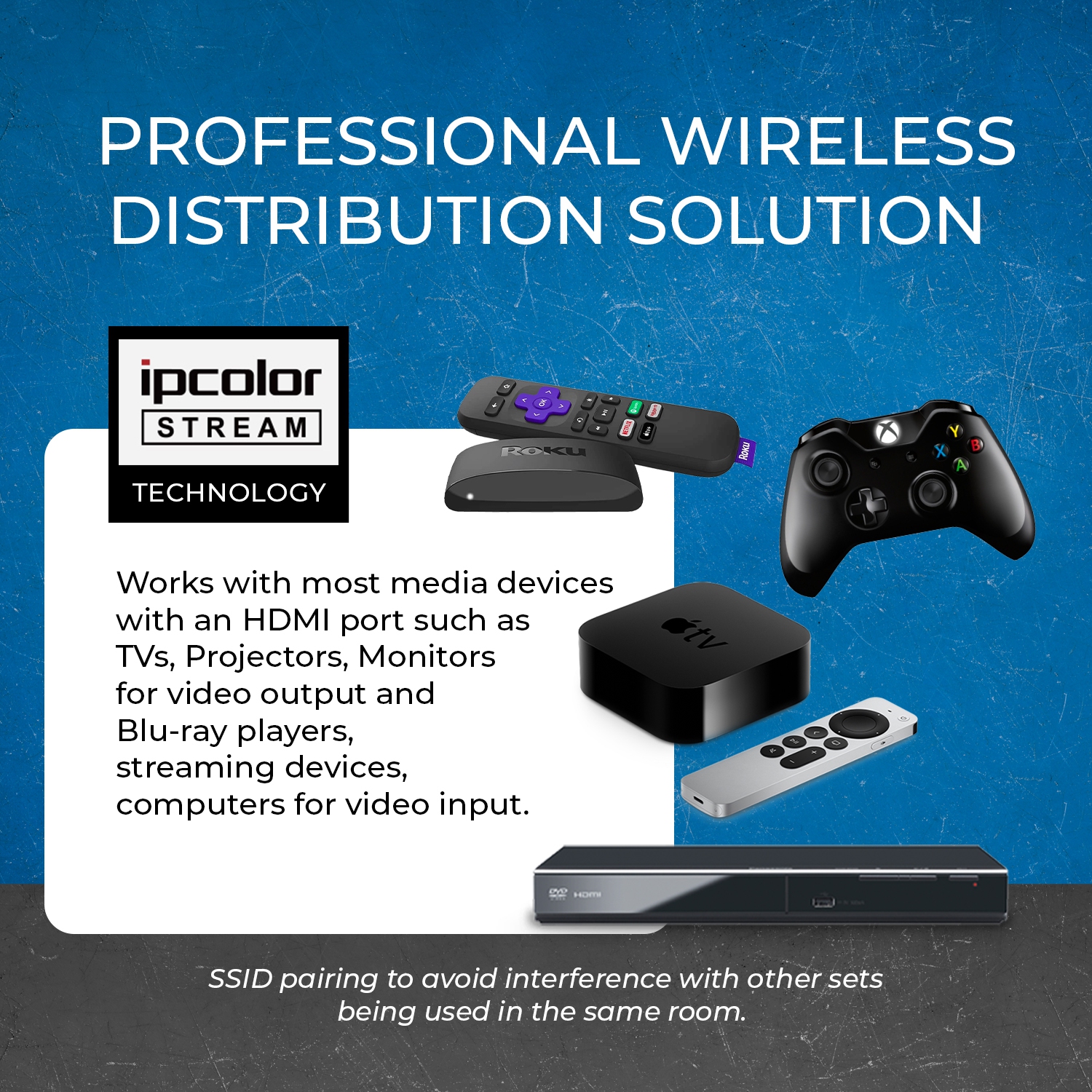 Prolongateur de portée HDMI sans fil 4K à 30 Hz d'OREI - 165&nbsp;pi (WUHD3-165-K)