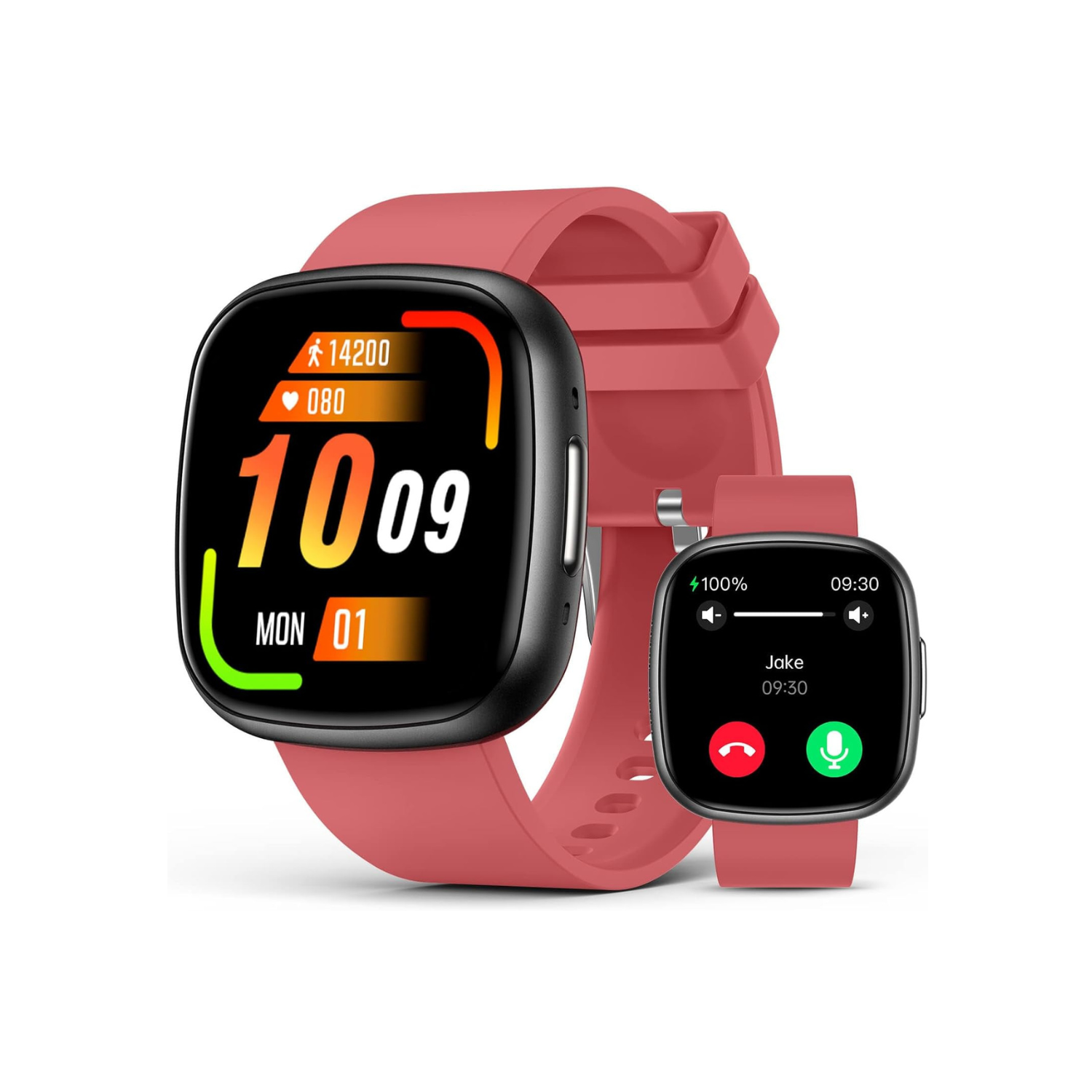 Smart Watch, 1.72" Smart Watch for Men Women, Fitness Tracker with 100+ Sport Modes, IP68 Waterproof, Heart Rate/Sleep/Spo2 Monitor, Activity Tracker