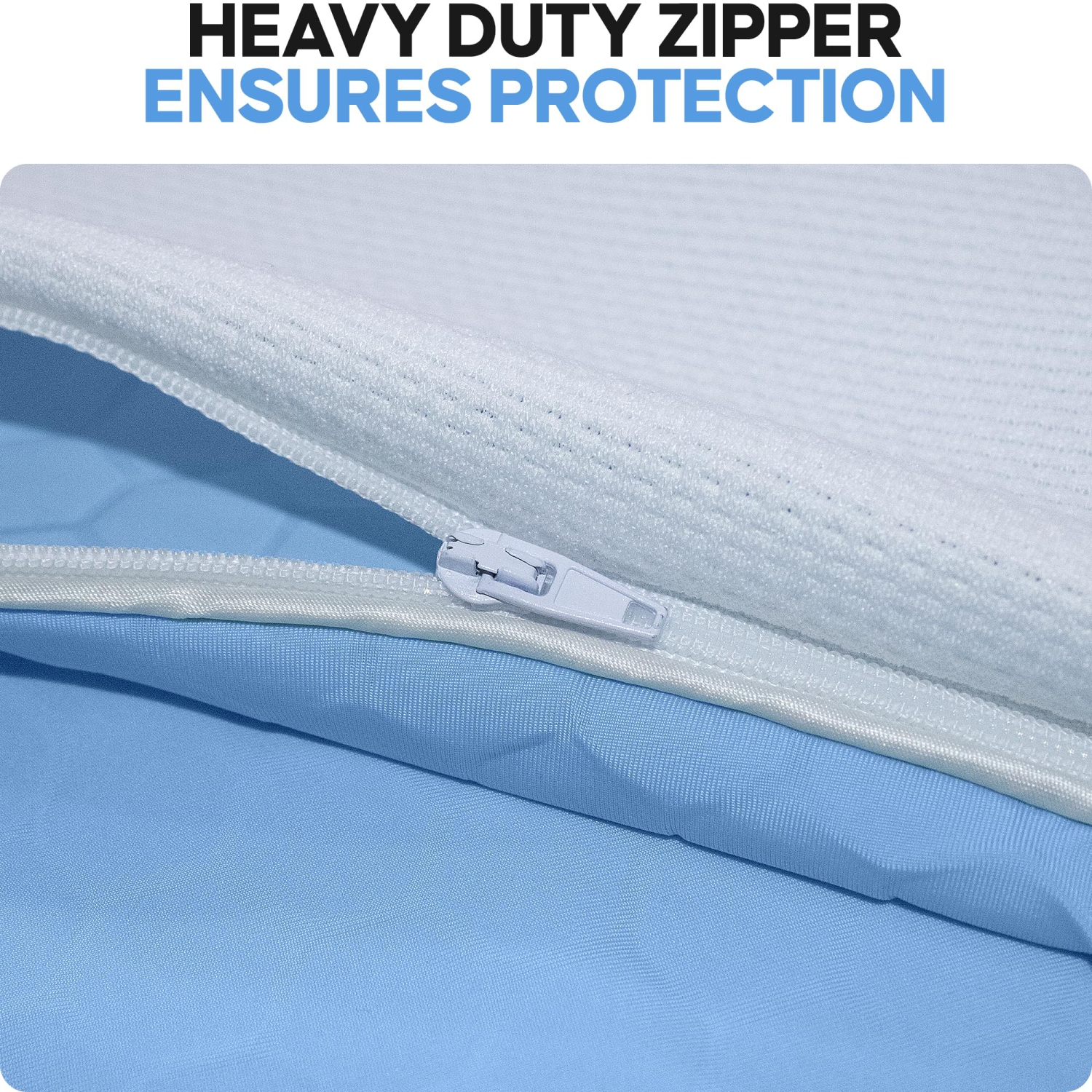 Canadian Linen Cooling Waterproof Pillow Protector Zipper Encasement, 20"x30" Queen, 2 pack, Soft Absorbent Breathable Bed Bug Proof Pillow BedCover