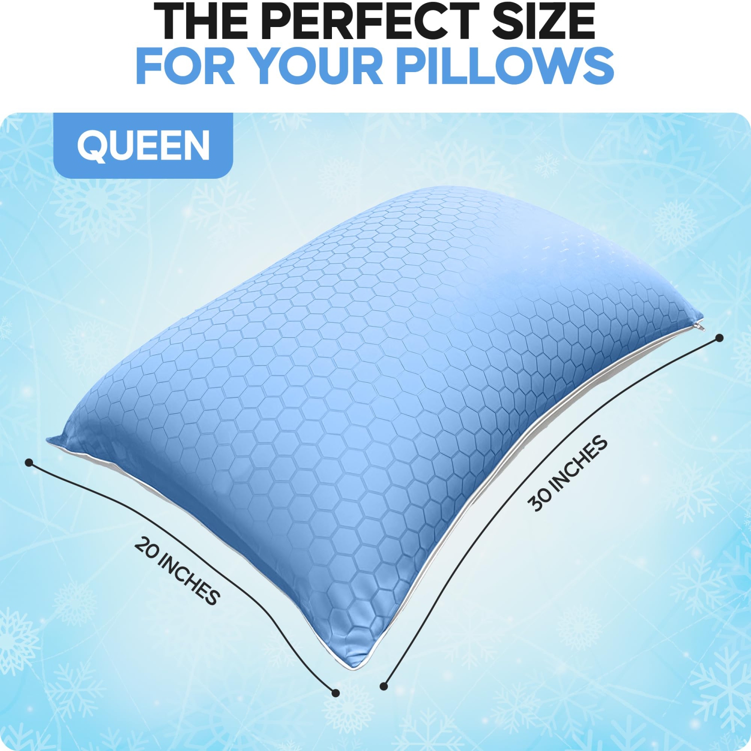 Canadian Linen Cooling Waterproof Pillow Protector Zipper Encasement, 20"x30" Queen, 2 pack, Soft Absorbent Breathable Bed Bug Proof Pillow BedCover
