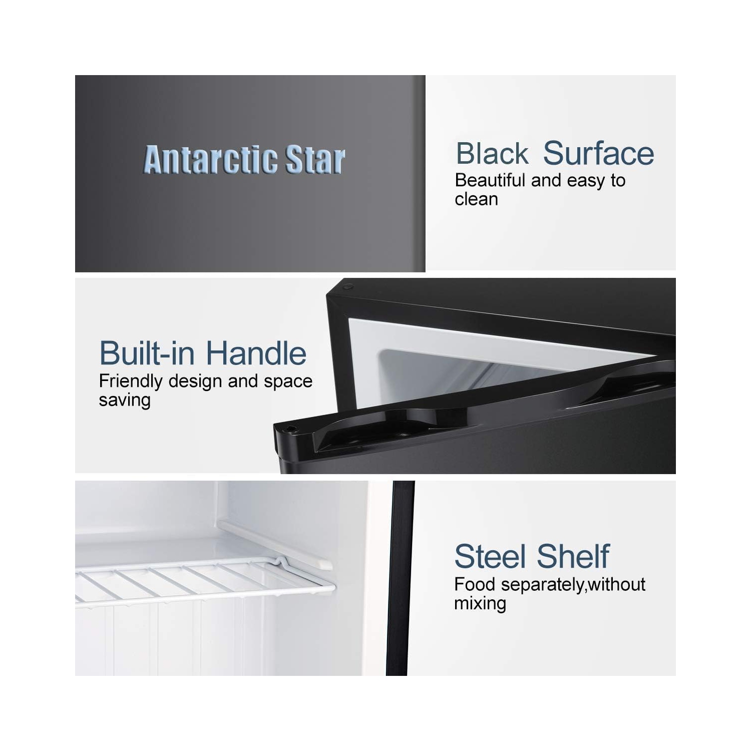 Kismile Upright Freezer,3.0 Cu. ft Mini Freezer with Reversible Single Door, Removable Shelves, Small Freezer with Adjustable Thermostat for