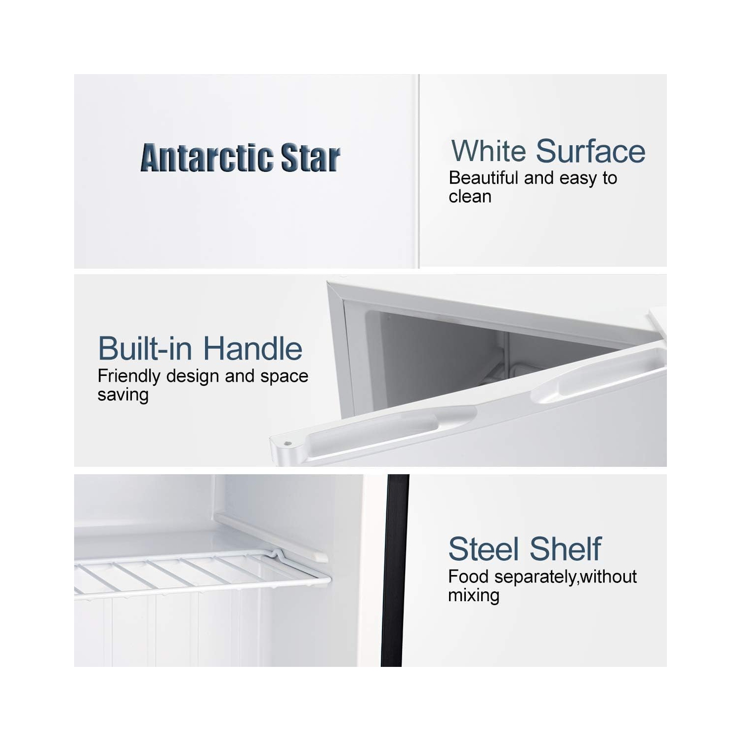 Kismile Upright Freezer,3.0 Cu.ft Mini Freezer with Reversible Single Door, Removable Shelves, Small Freezer with Adjustable Thermostat for