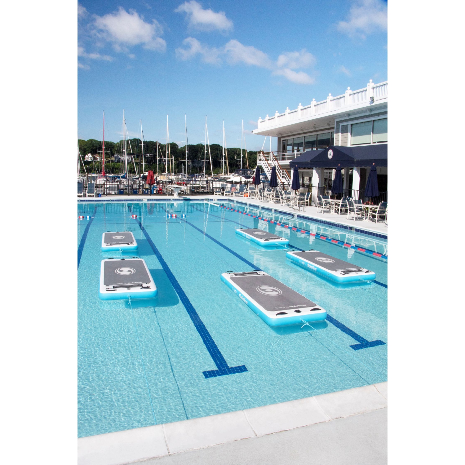 Inflatable Sol-Fit Aquatic Yoga Board Fitness Mat - 94"