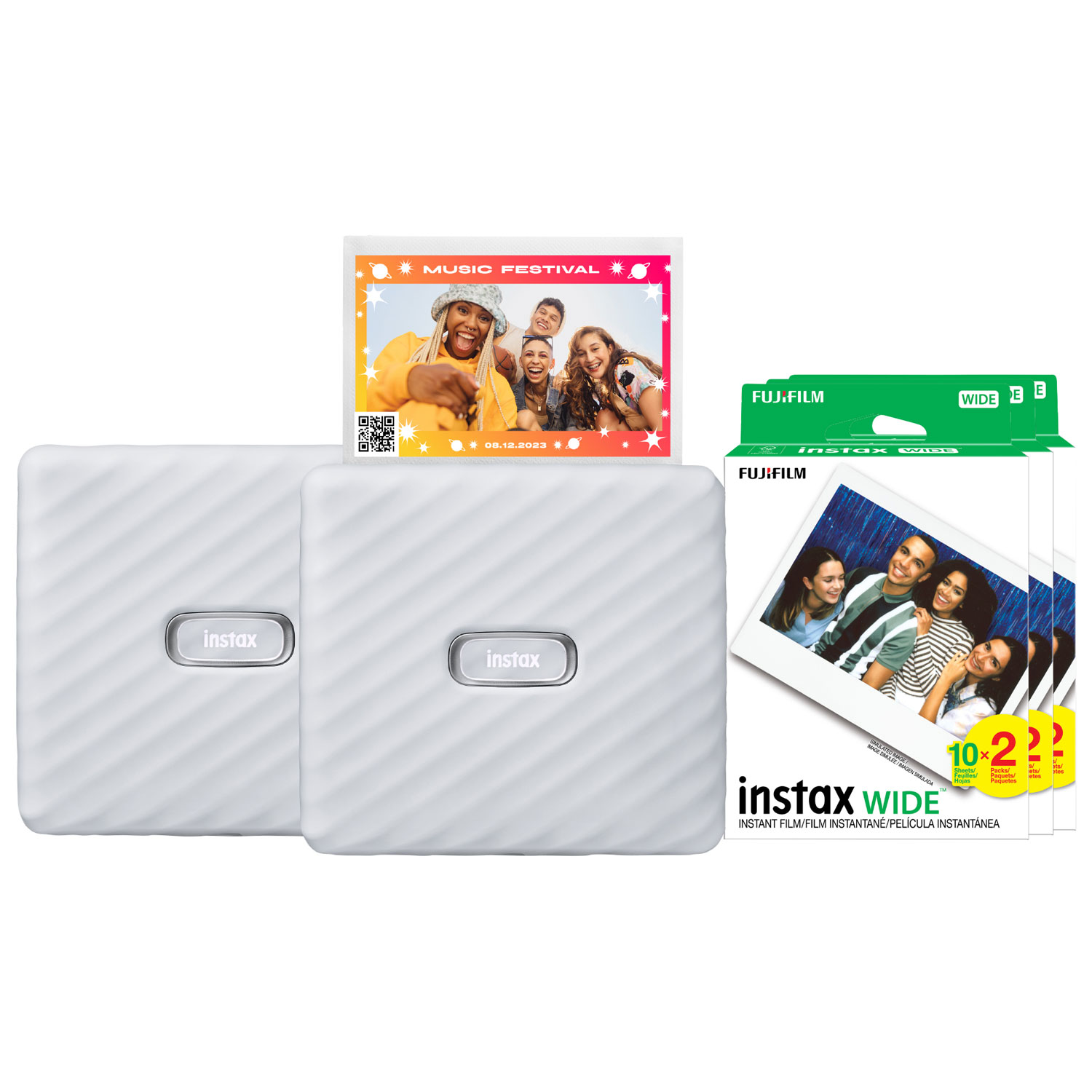 Fujifilm Instax Link Wide Printer Biz Bundle