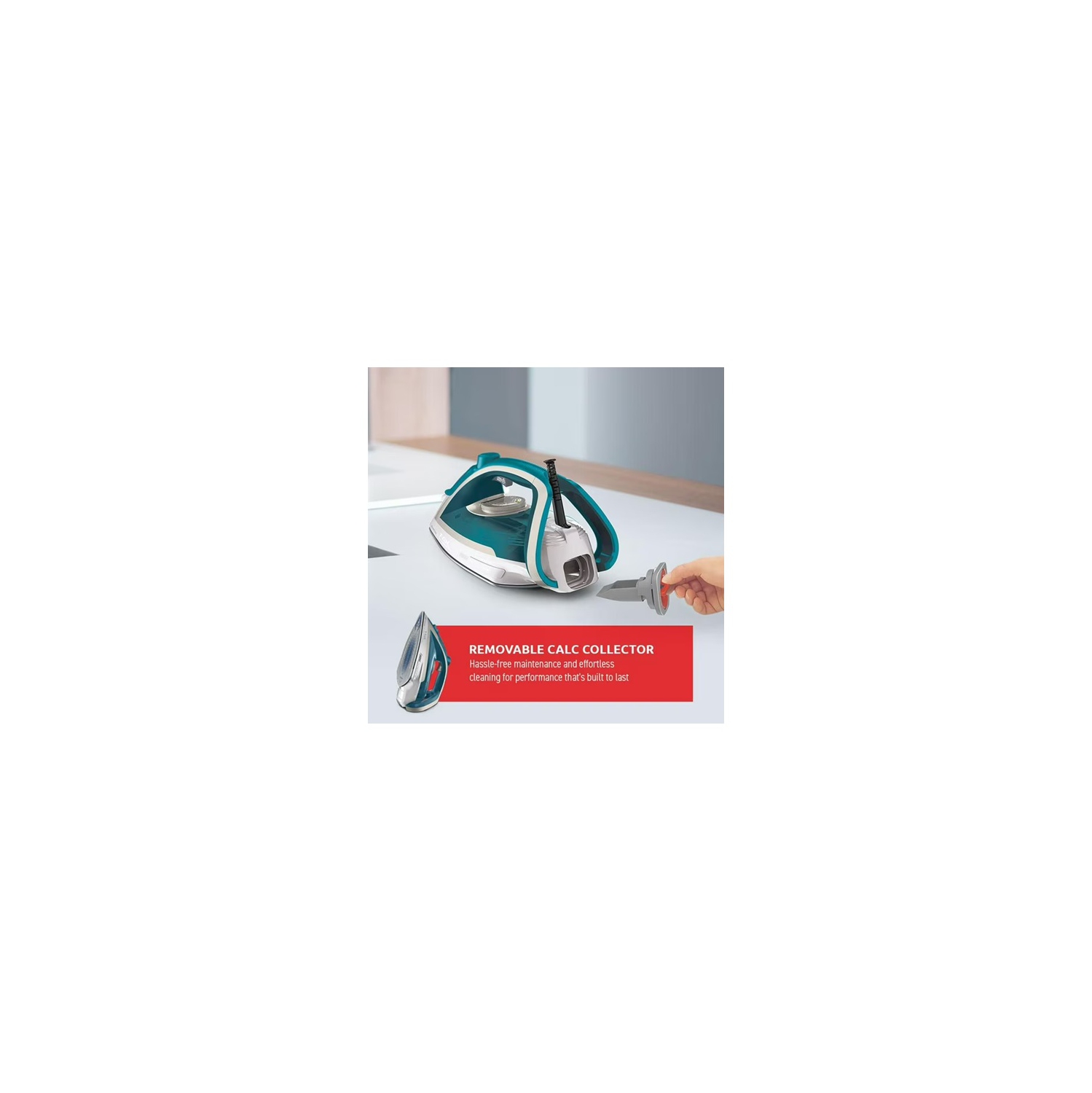 Fer à vapeur anti-calc Plus Ultraglide de T-fal - 1800&nbsp;W, collecteur de calcaire amovible, semelle pneumatique Durilium