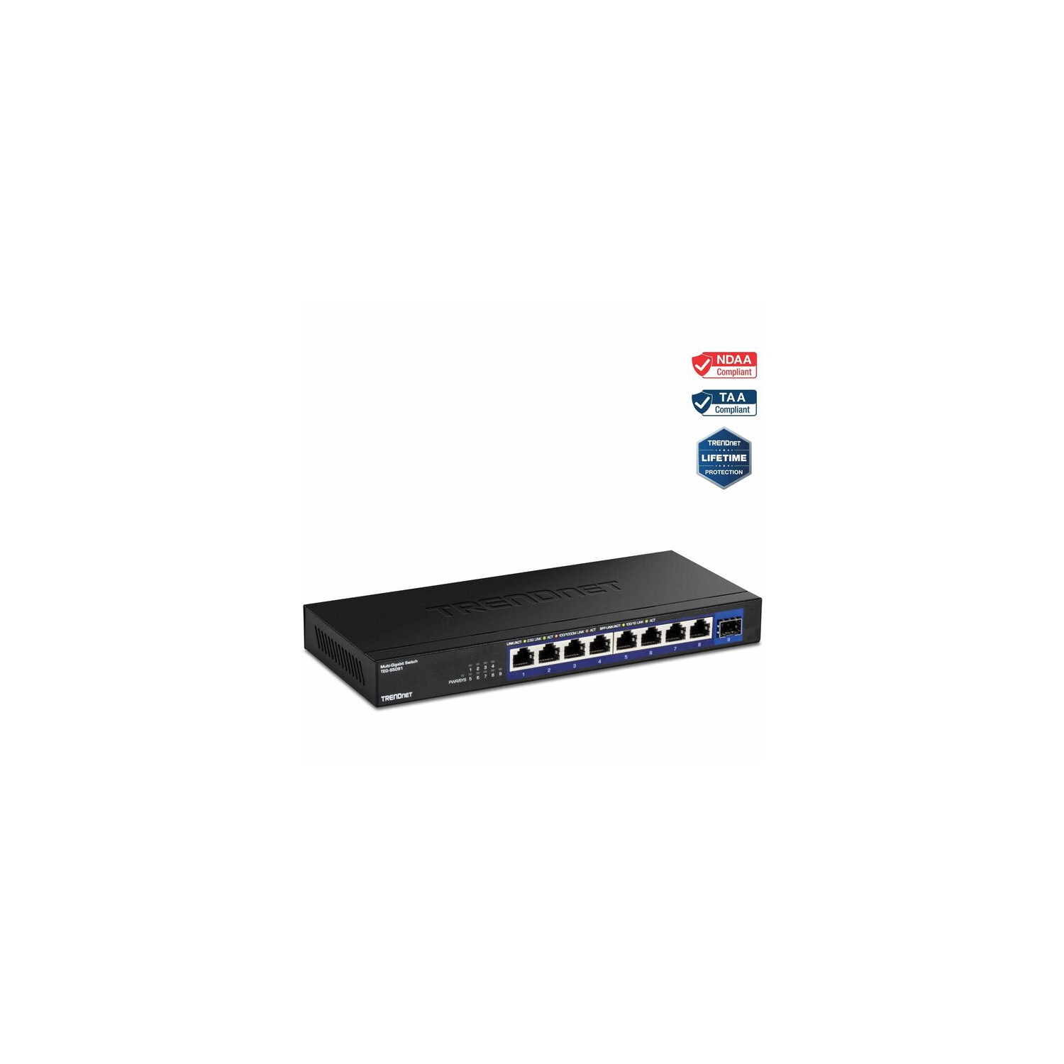 TRENDnet TEG-S5091 9-Port 2.5G Unmanaged Switch with 10G SFP+ Port