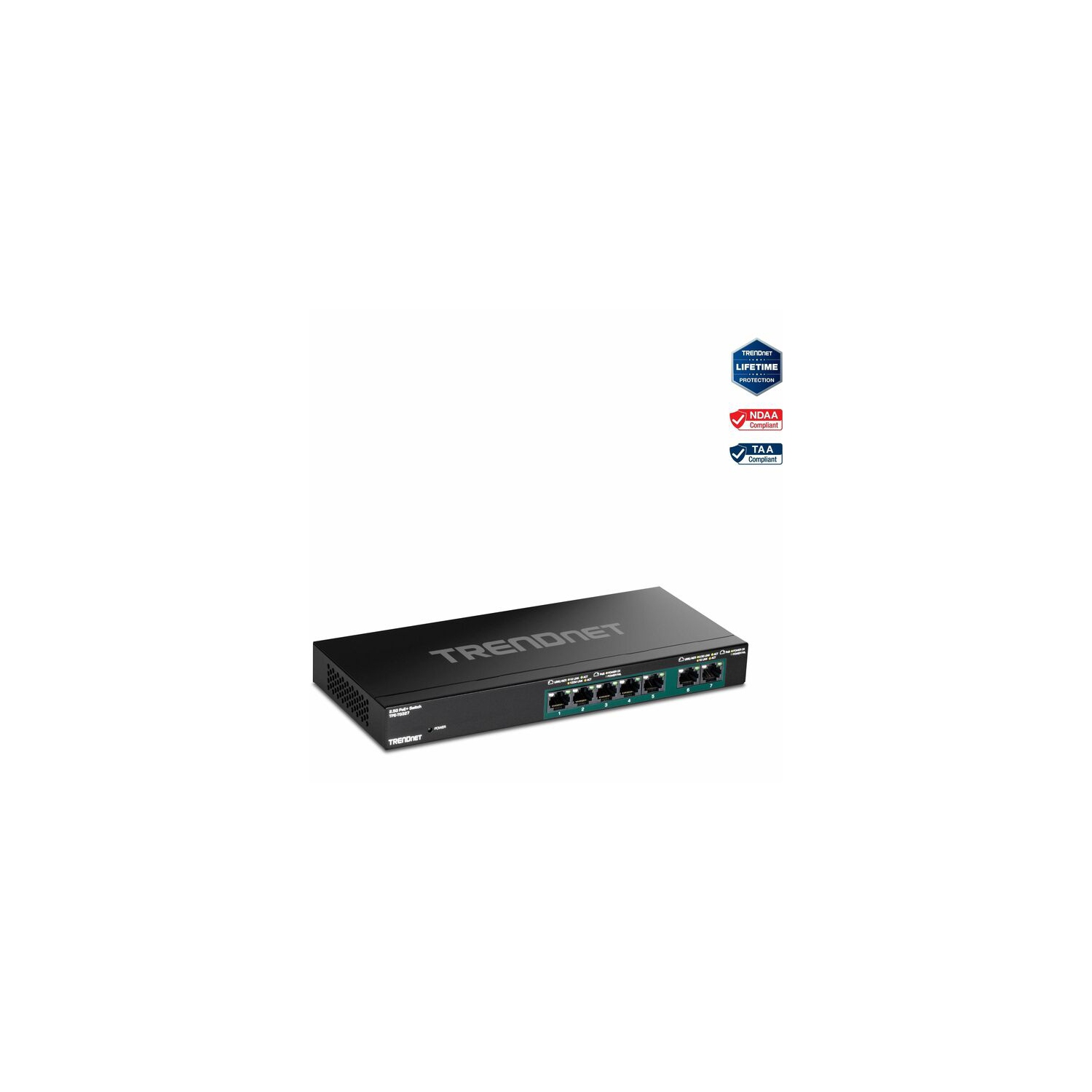 TRENDnet TPE-TG327 7-Port Multi-Gig PoE+ Switch