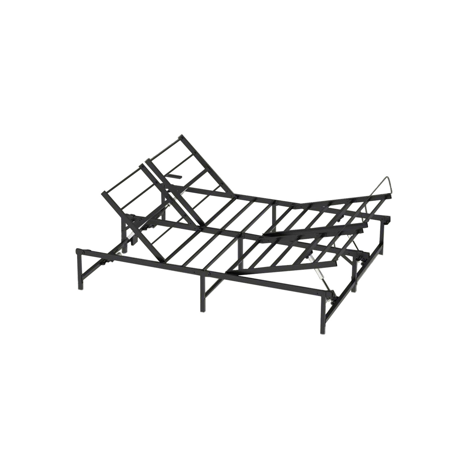 MotionGrey - Queen Adjustable Electric Bed Frame – Carbon Steel Base with Wired Remote Control – Adjustable Head & Foot Positions – Supports Up to