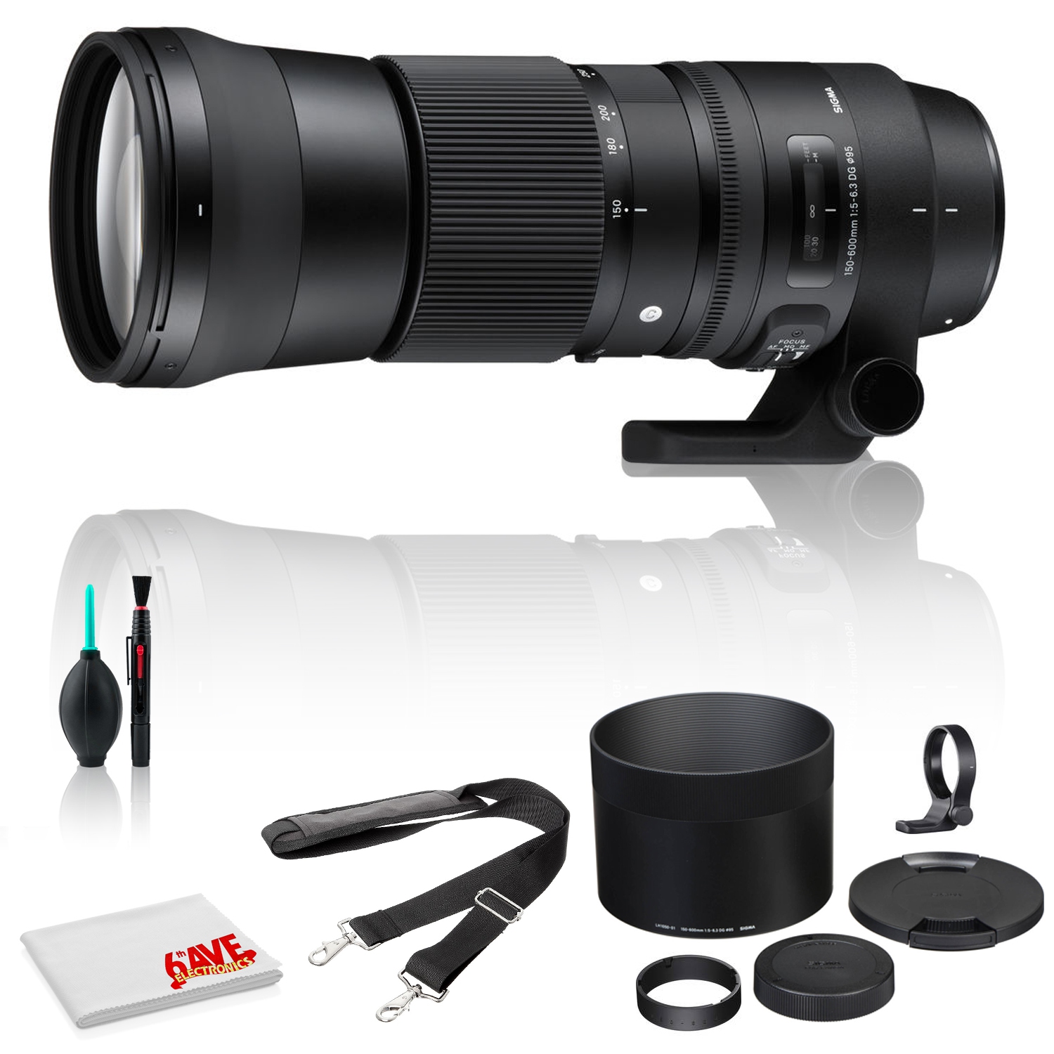 Sigma 150-600mm f/5-6.3 DG OS HSM Lens for Canon EF (USA) Bundle