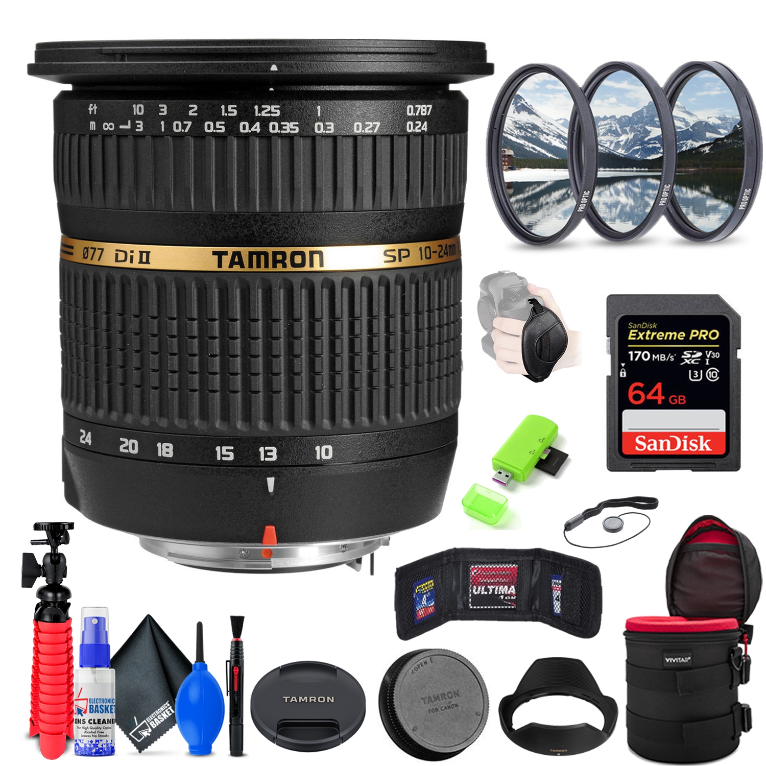 Tamron SP AF 10-24mm f / 3.5-4.5 DI II Lens For Pentax+