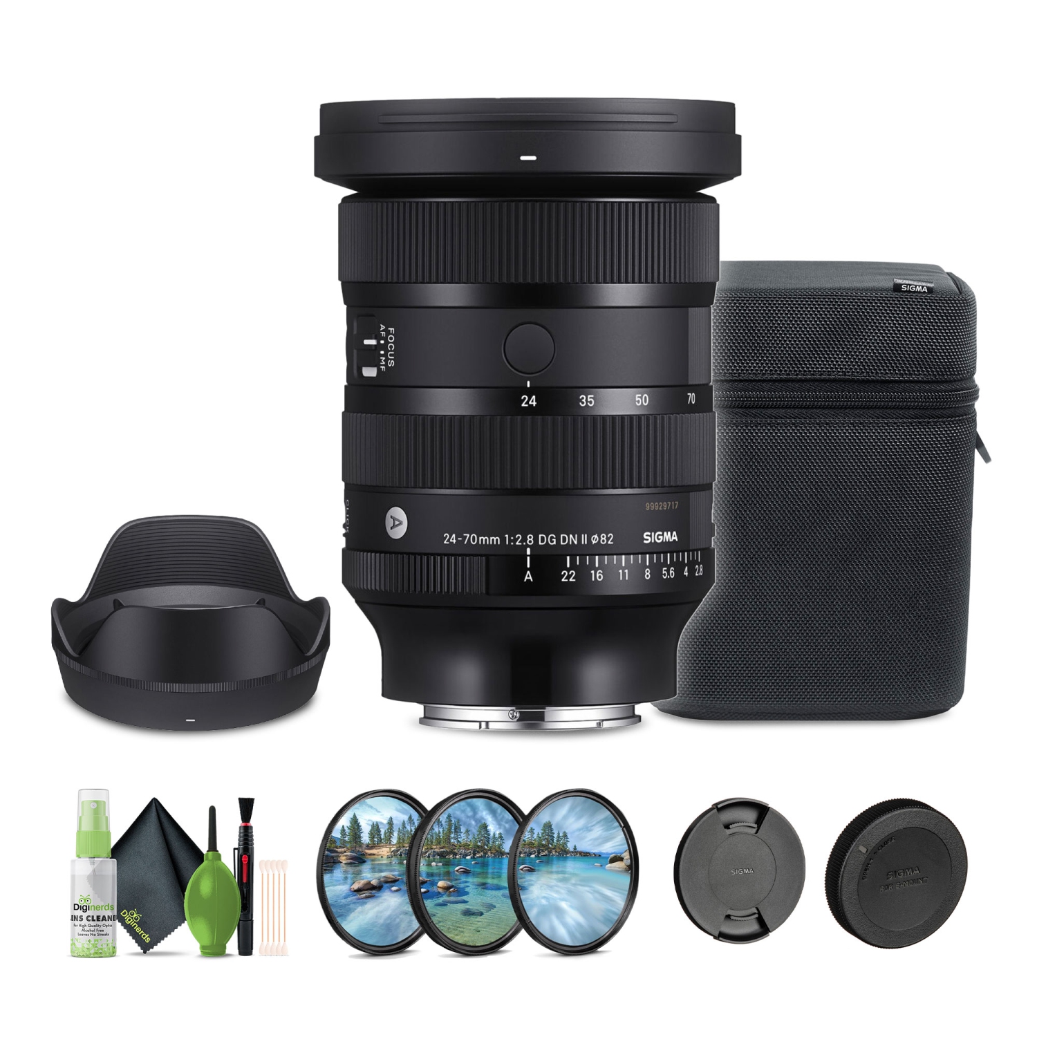 Sigma 24-70mm f/2.8 DG DN II Art Lens + Lens Filter Kit 82MM