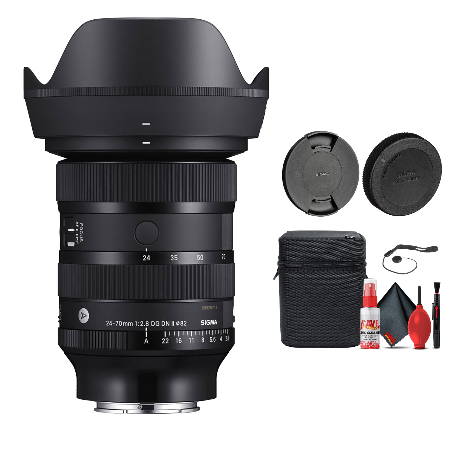 Sigma 24-70mm f/2.8 DG DN II Art Lens for Sony E Bundle w Accessories