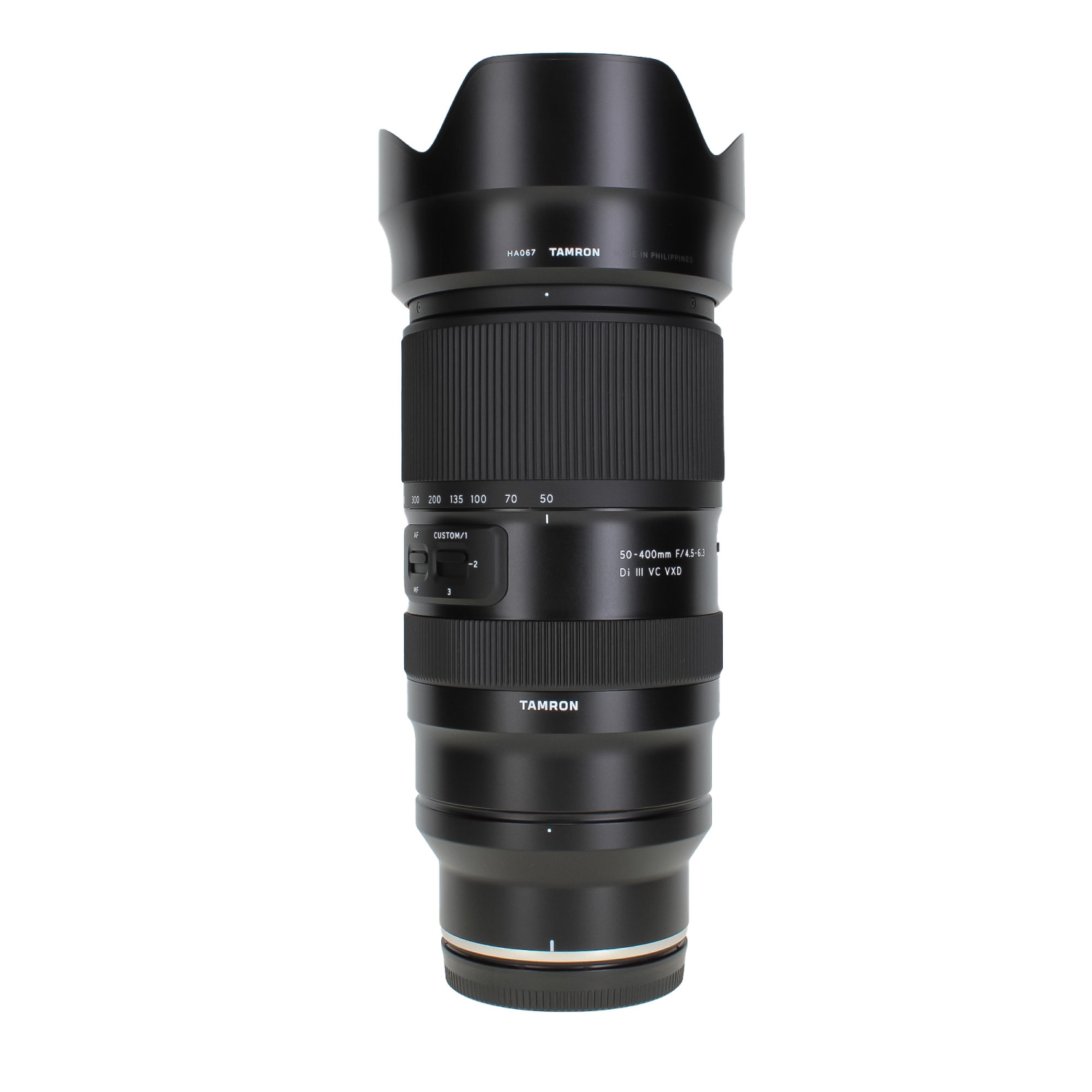 Objectif 50-400&nbsp;mm f/4,5-6,3 Di III VC VXD de Tamron + sac à dos à bandoulière + plus