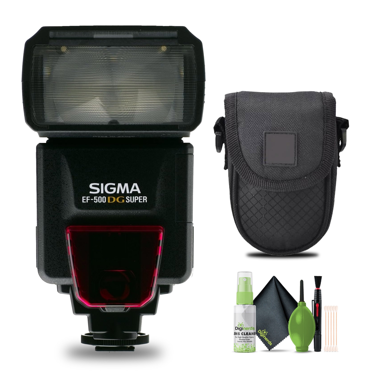 Sigma EF 500 Super Flash ETTL for Sigma SLR Cameras + Cleaning Kit + More