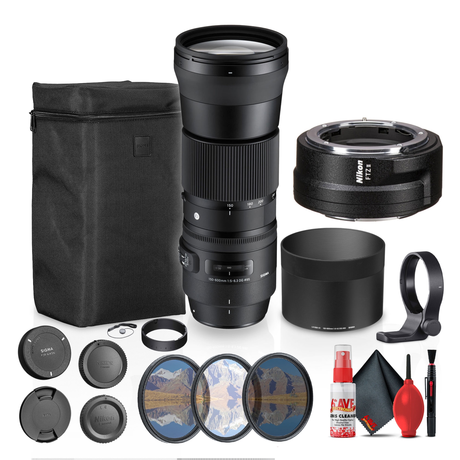 Sigma 150-600mm F5-6.3 DG Contemporary Nikon Mount Bundle