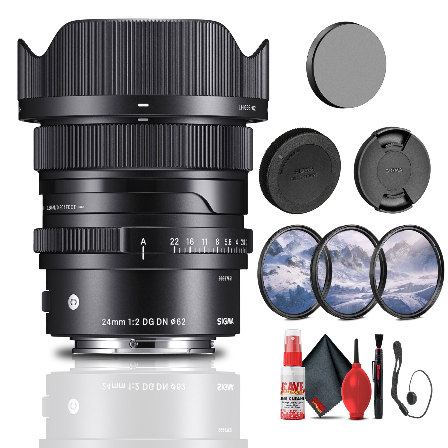 Sigma 24mm f/2 DG DN Contemporary Lens for Sony E Bundle